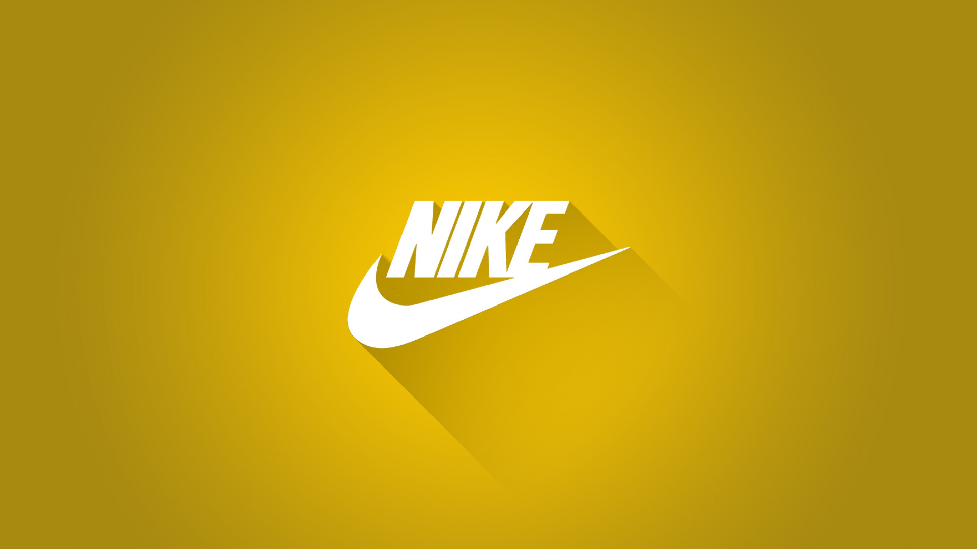 Firmenzeichen, Swoosh, Nike, Brand, Gelb. Wallpaper in 1920x1080 Resolution