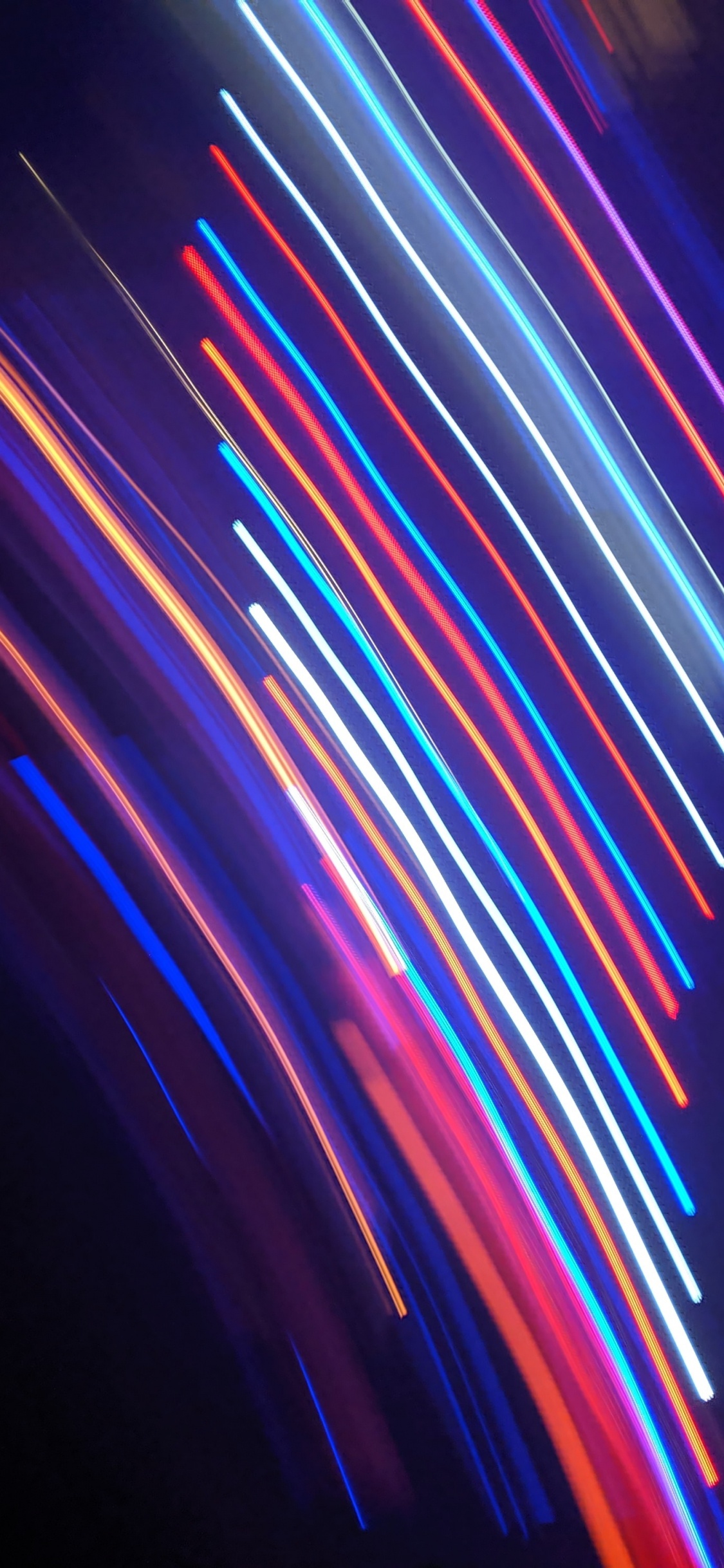 Blue and Red Light in Dark Room. Wallpaper in 1125x2436 Resolution