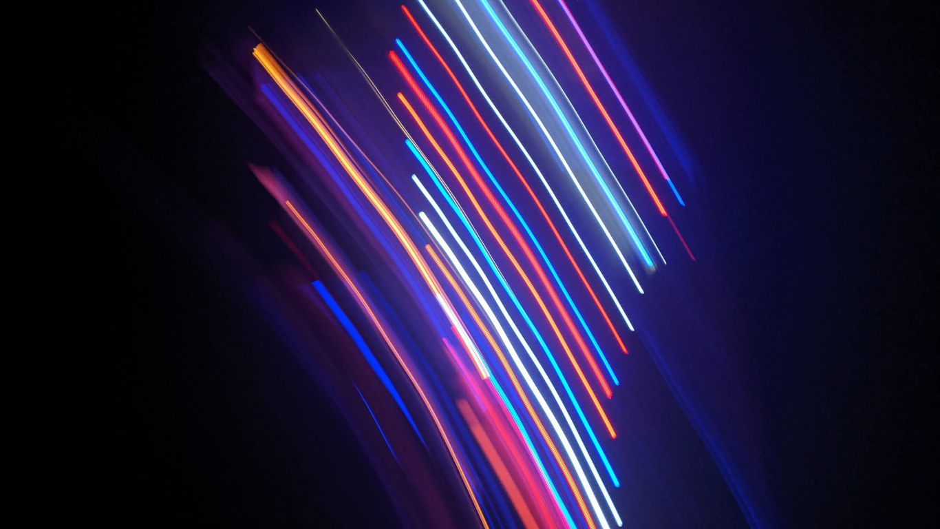 Blue and Red Light in Dark Room. Wallpaper in 1366x768 Resolution