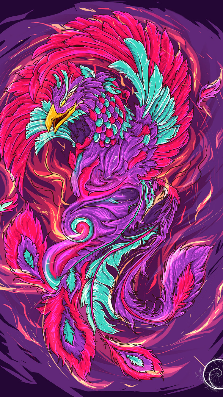 Red Yellow and Blue Abstract Painting. Wallpaper in 750x1334 Resolution