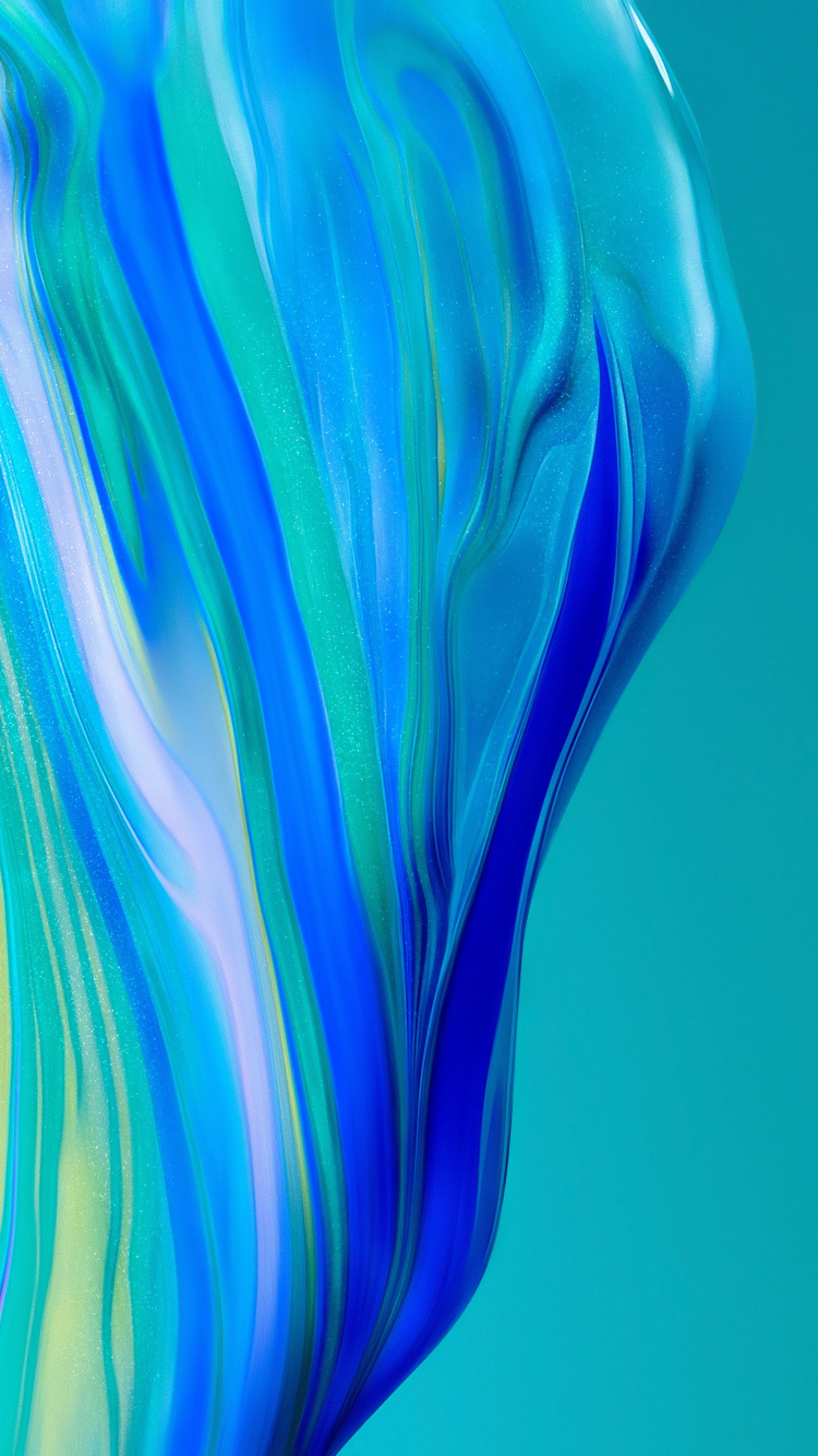 Huawei, Huawei P40 Pro, Huawei P40, Huawei P40 Lite, Blau. Wallpaper in 750x1334 Resolution