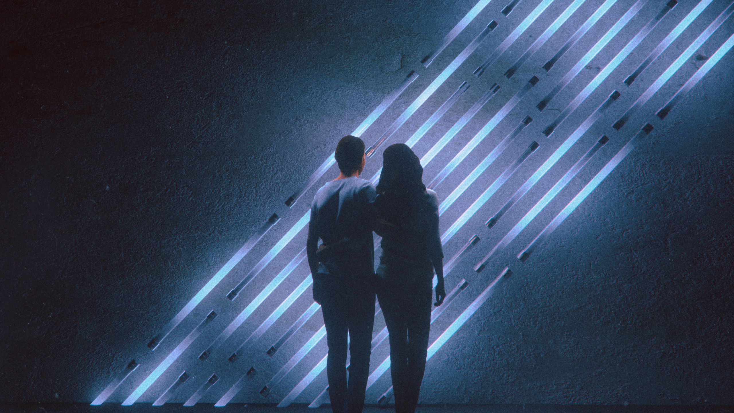 Spotify, Licht, Schatten, Apple-Musik, Musik. Wallpaper in 2560x1440 Resolution