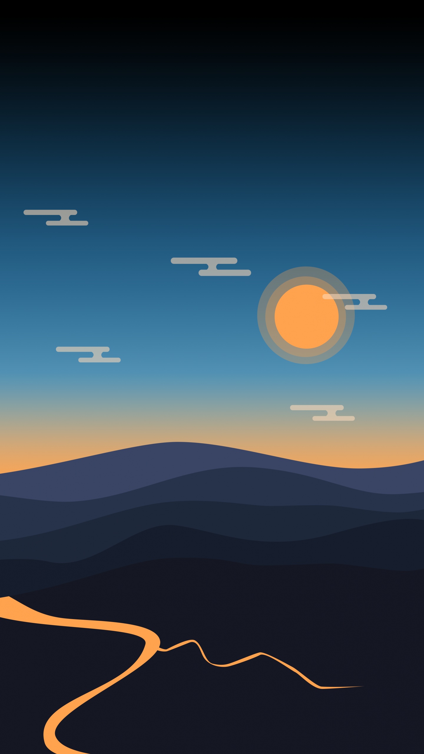 Ambiente, Atardecer, Paisaje Natural, la Luz Del Sol, Pendiente. Wallpaper in 1440x2560 Resolution