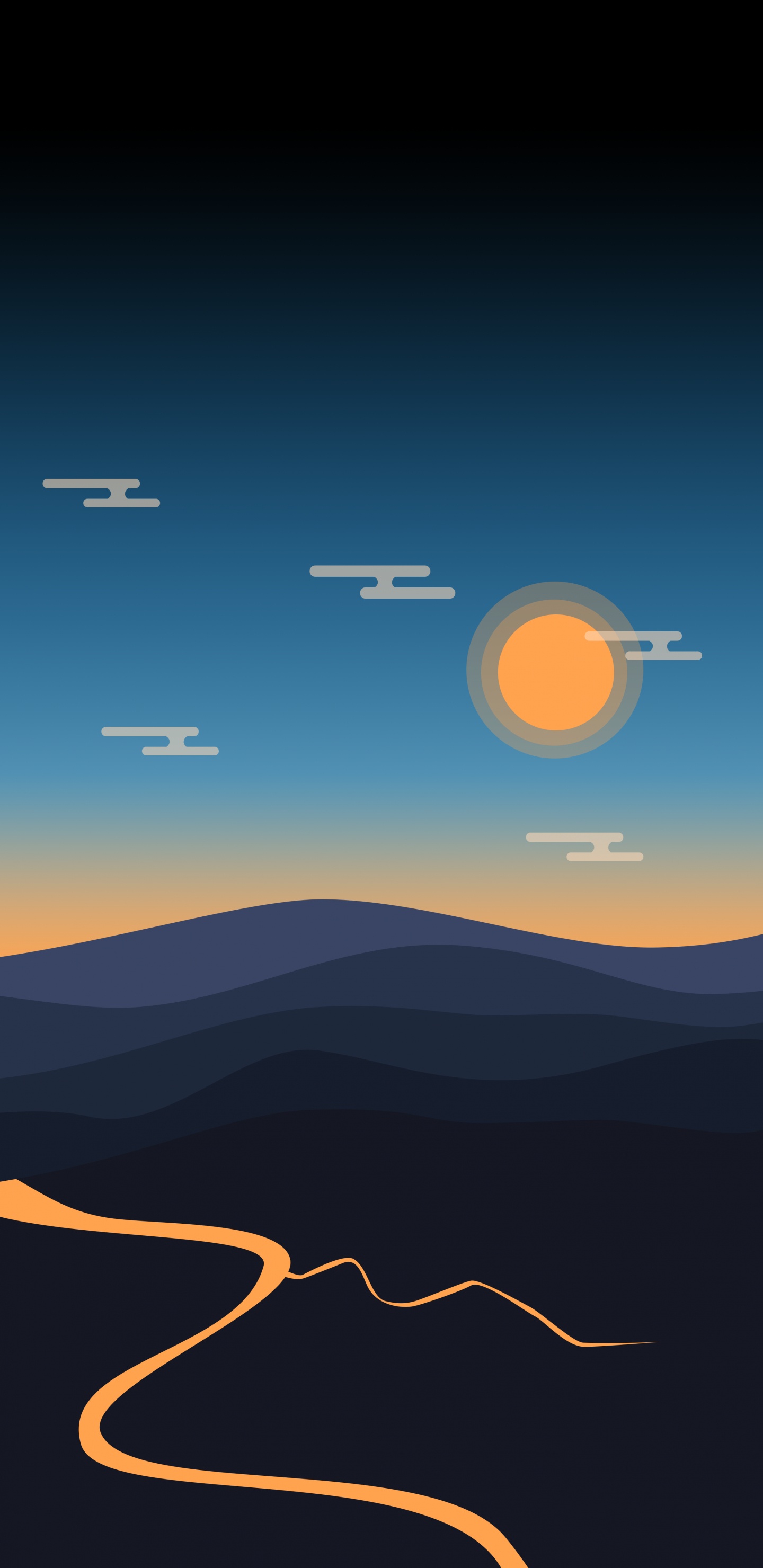 Ambiente, Atardecer, Paisaje Natural, la Luz Del Sol, Pendiente. Wallpaper in 1440x2960 Resolution