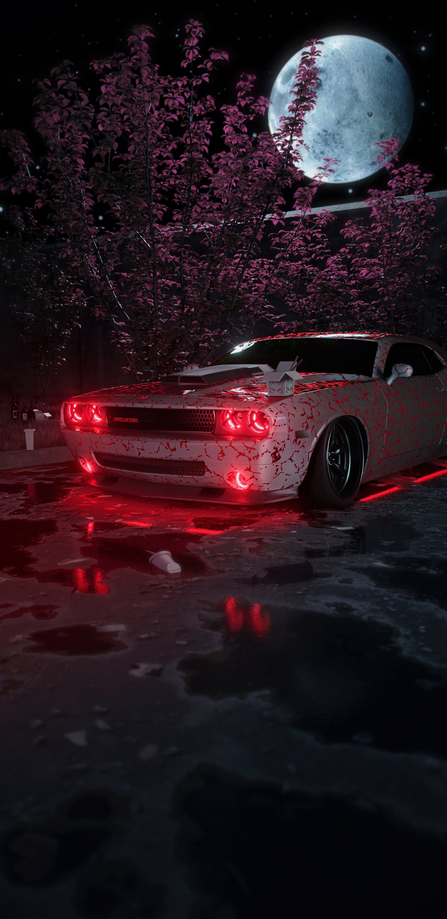 Reflection, Cars, Ios, Tire, Wheel. Wallpaper in 1440x2960 Resolution