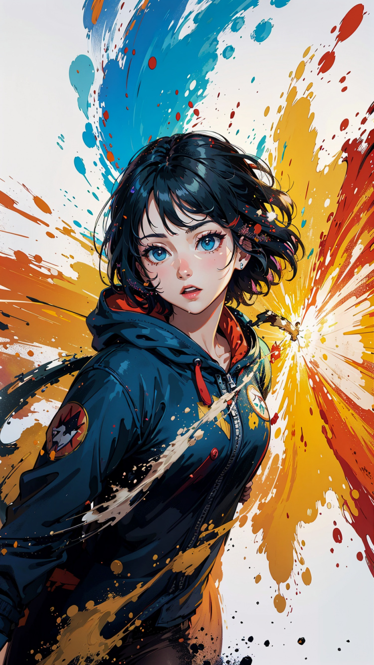 Zeichentrickfilm, Illustration, Cartoon, Ärmel, Kunst. Wallpaper in 750x1334 Resolution