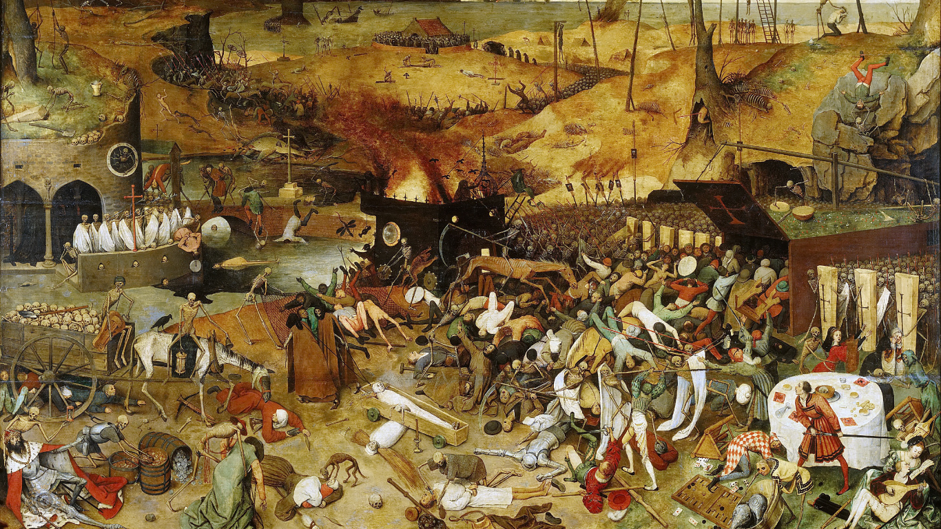 People on Beach Painting on White Wall. Wallpaper in 1366x768 Resolution