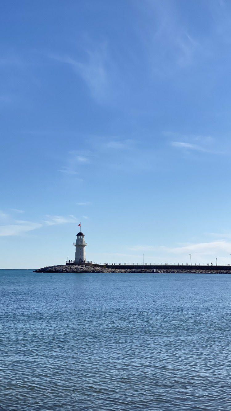 Agua, Faro, Torre, Líquido, Lago. Wallpaper in 750x1334 Resolution