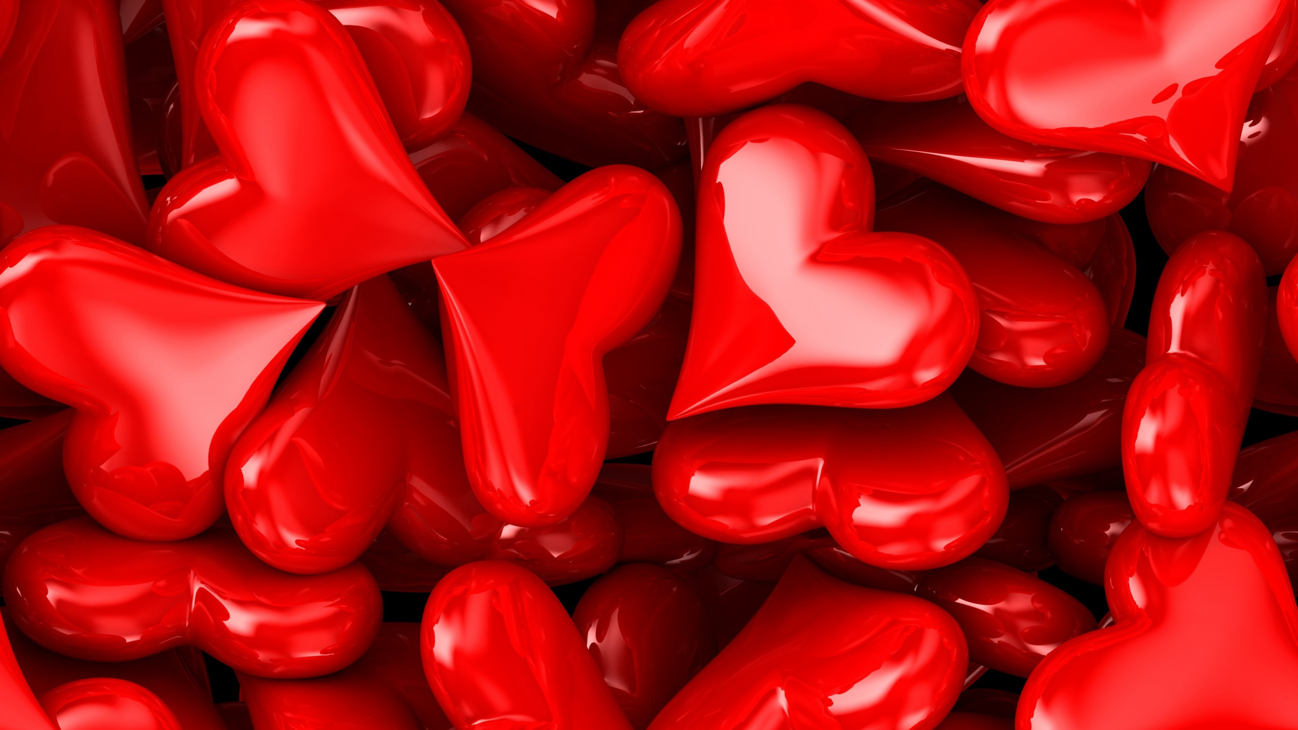 Heart, Valentines Day, Red, Confectionery, February 14. Wallpaper in 2560x1440 Resolution