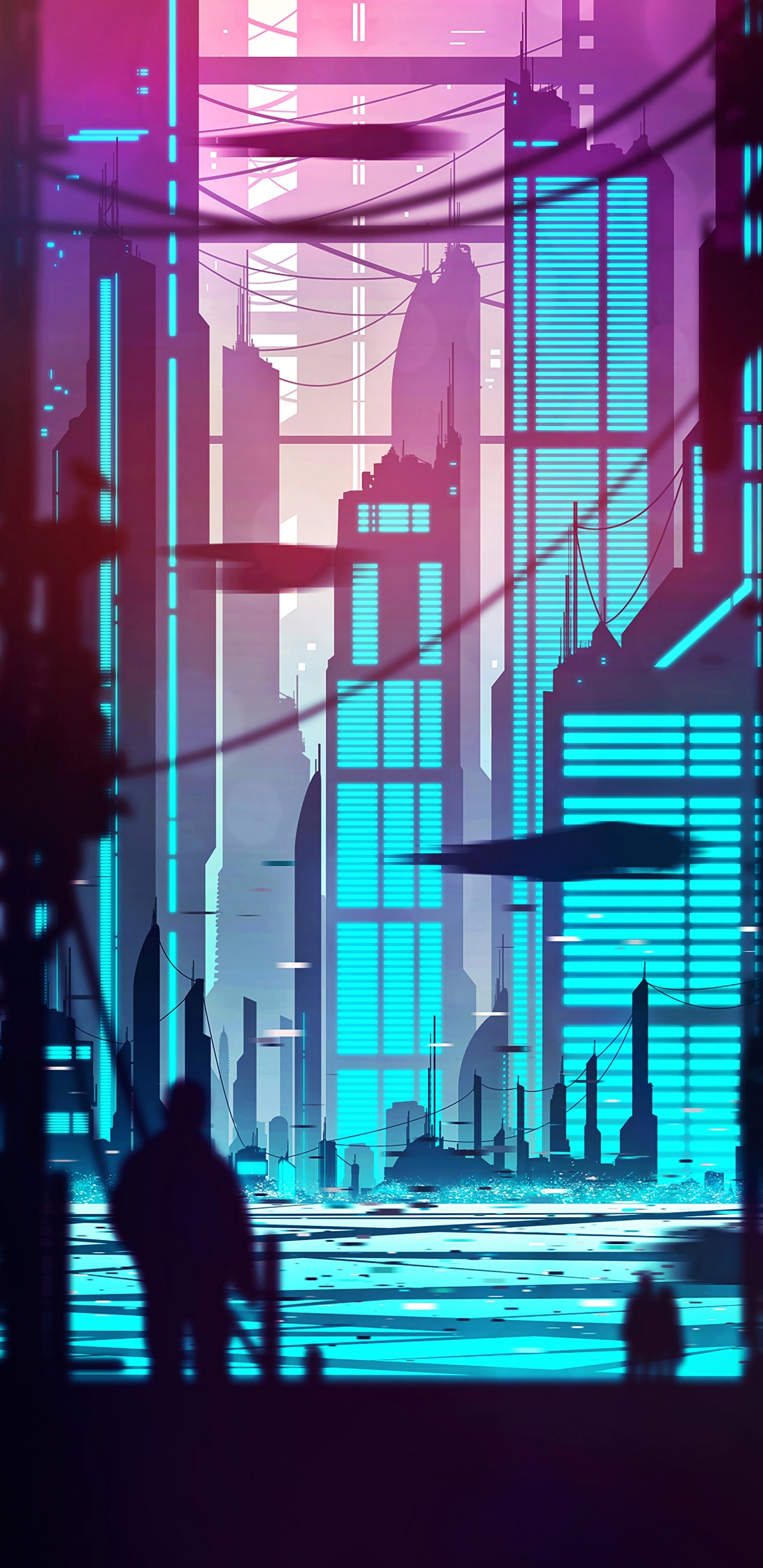 Silhouette de Personne Marchant Dans la Rue Pendant la Journée. Wallpaper in 1440x2960 Resolution