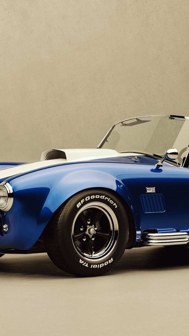 Porsche 911 Bleue Sur la Chaussée Grise. Wallpaper in 720x1280 Resolution