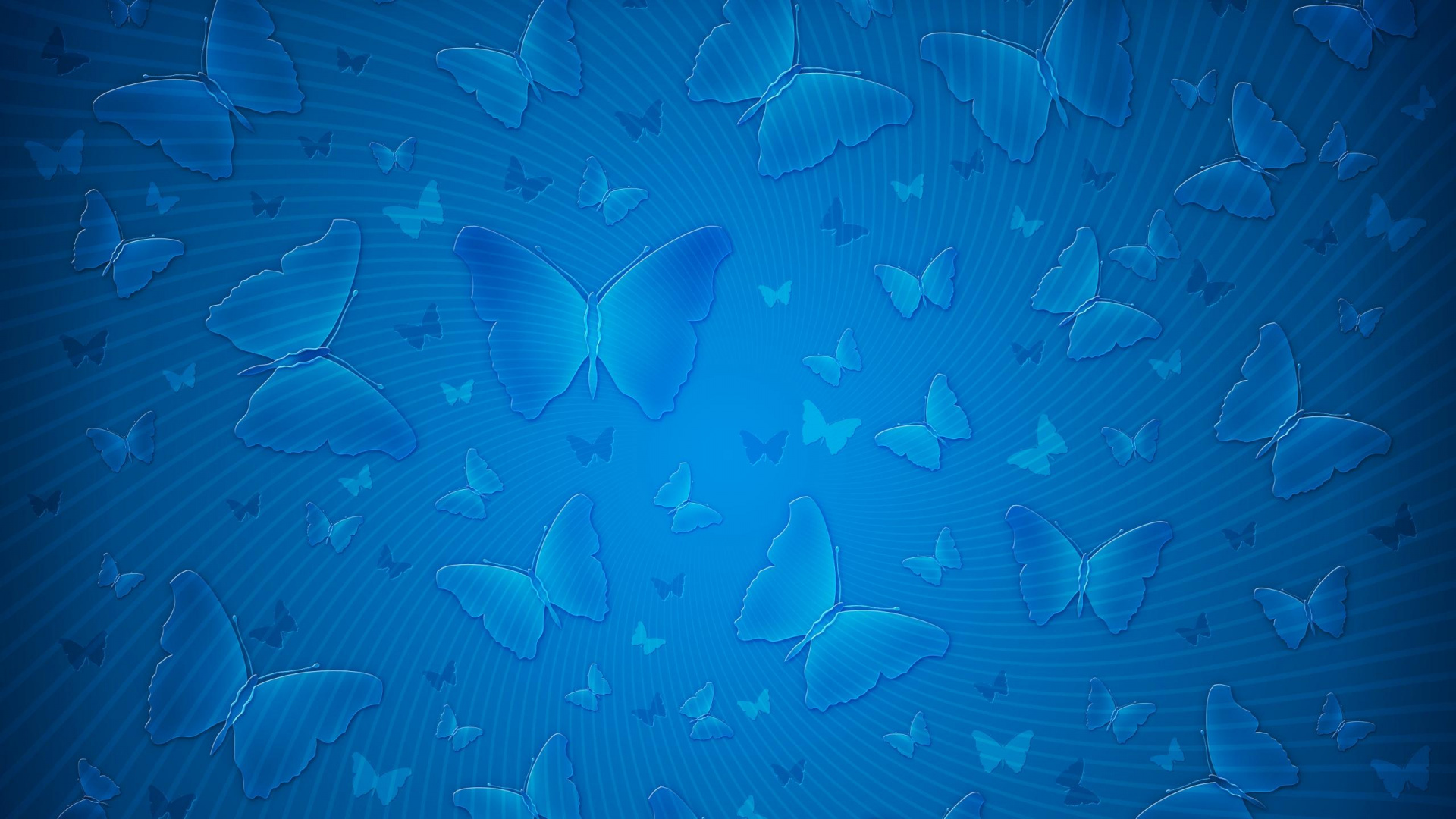 Blue and White Abstract Painting. Wallpaper in 1920x1080 Resolution