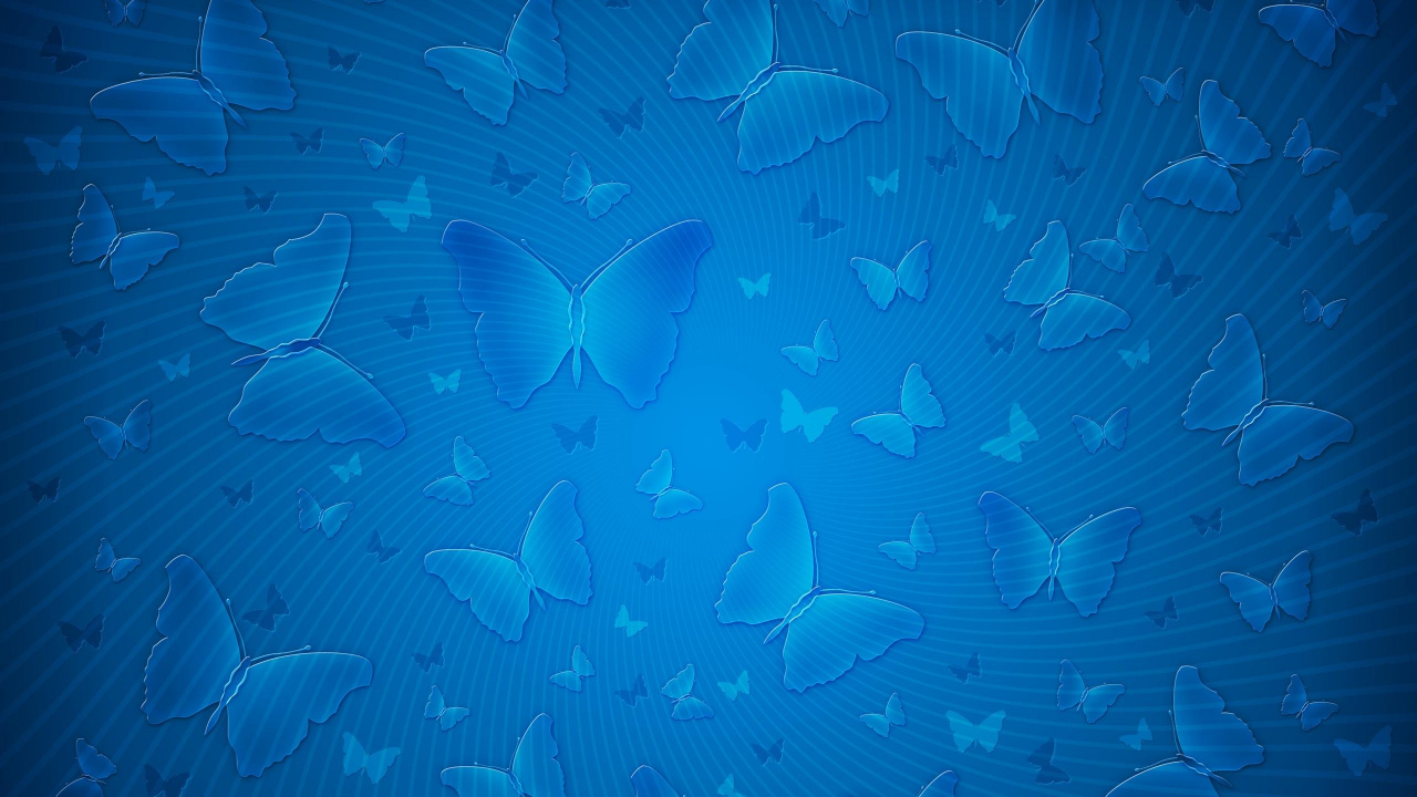 Peinture Abstraite Bleue et Blanche. Wallpaper in 1280x720 Resolution