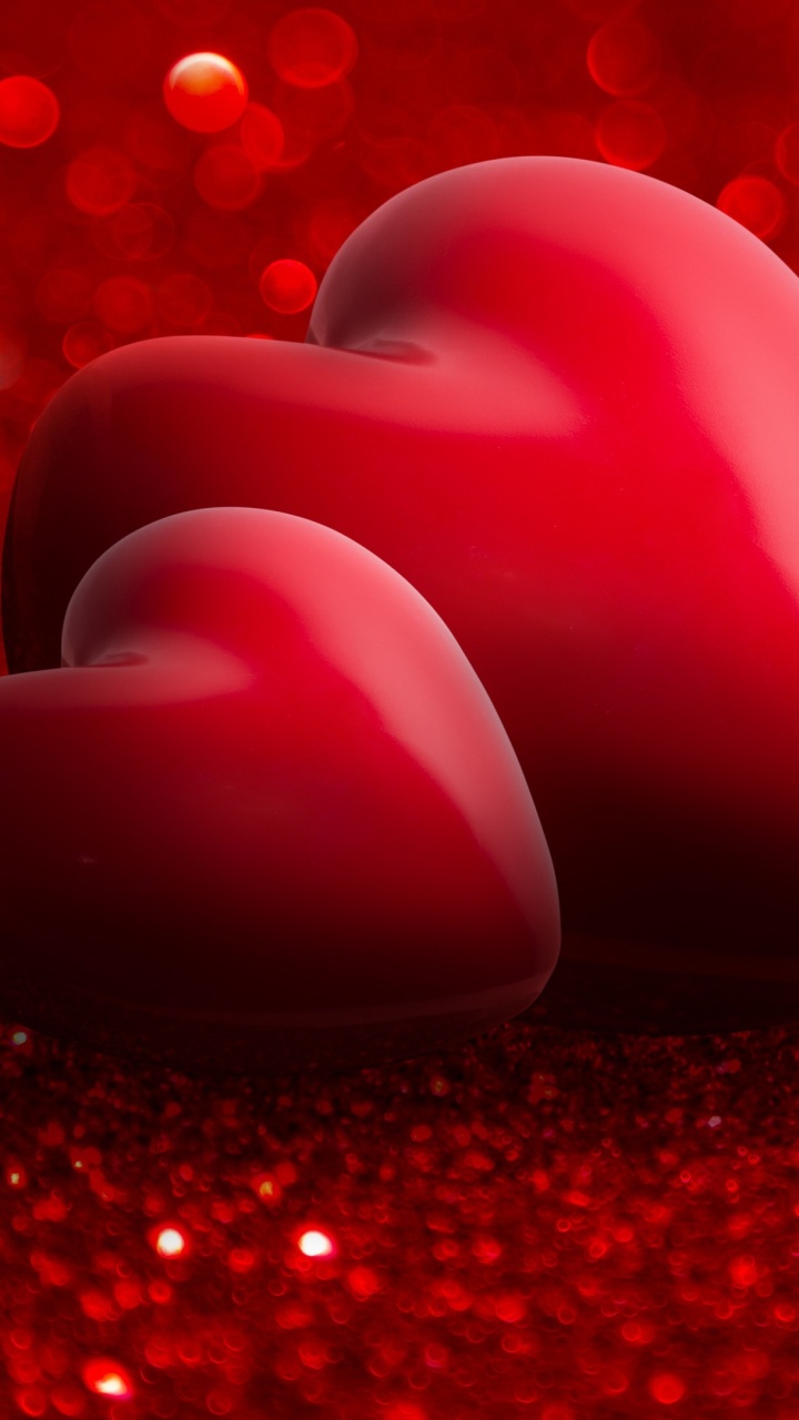 Coraz, Rojo, Amor, el Día de San Valentín. Wallpaper in 720x1280 Resolution