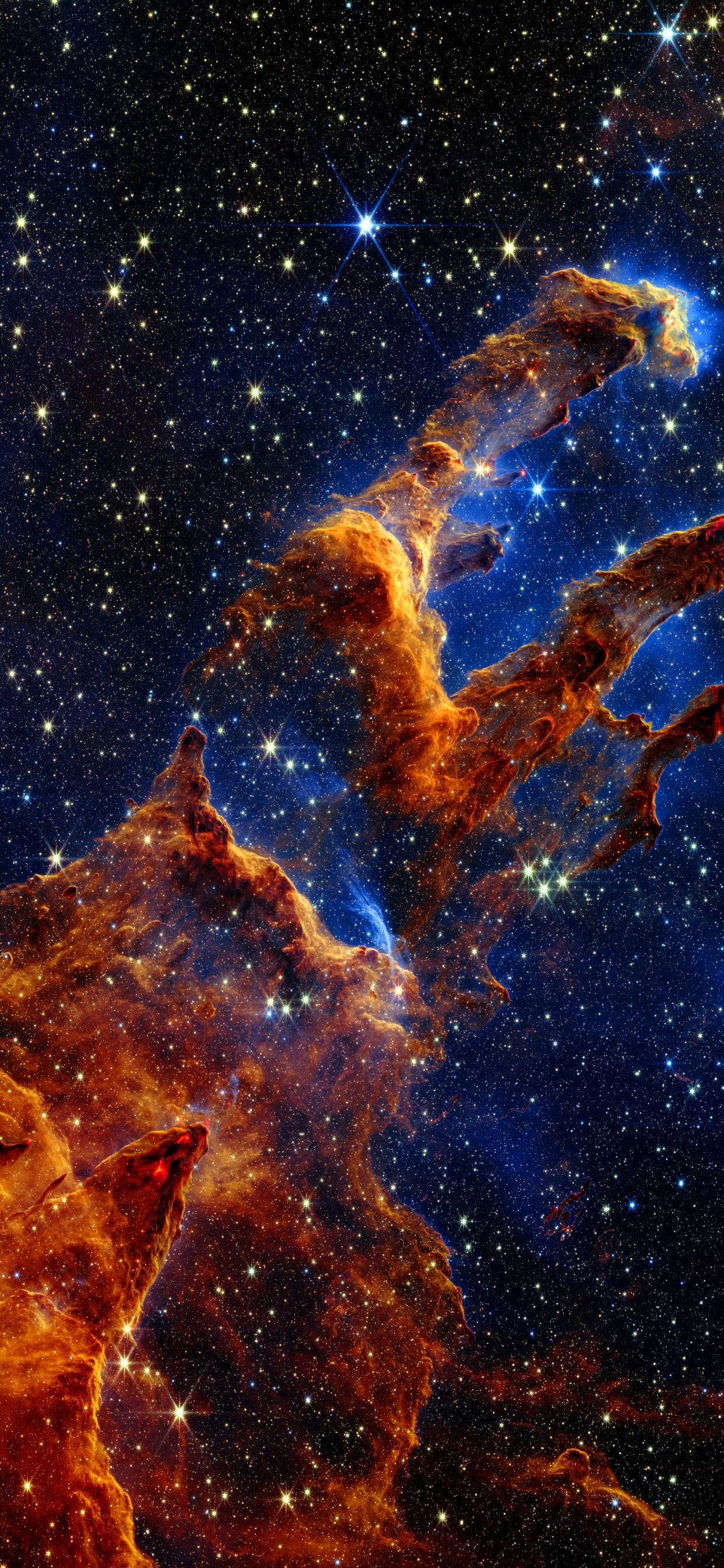 James Webb, Pilares de la Creación, Telescopio Espacial James Webb, Telescopio, el Telescopio Espacial. Wallpaper in 1242x2688 Resolution