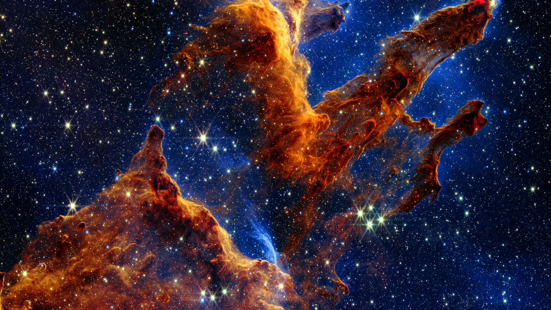 James Webb, Säulen Der Schöpfung, James-Webb-Weltraumteleskop, Teleskop, Weltraumteleskop. Wallpaper in 1920x1080 Resolution