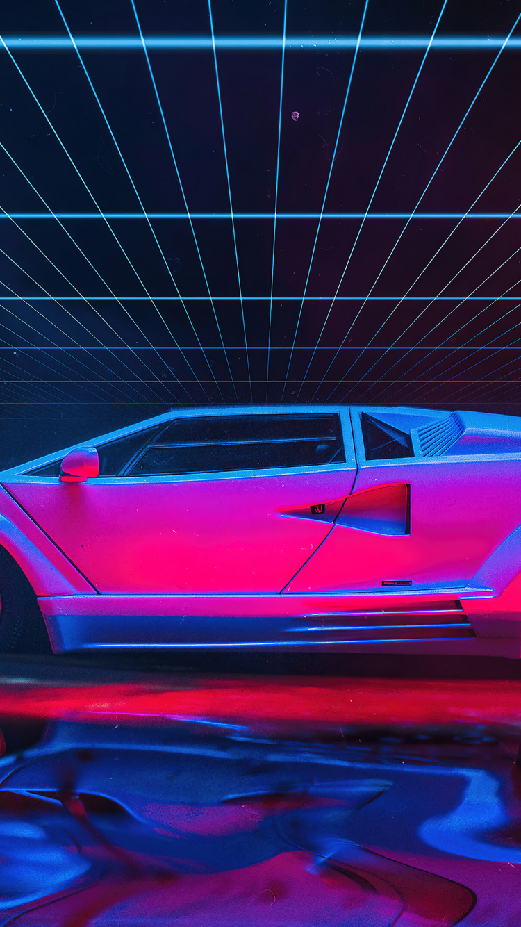 Lamborghini Countach, Car, Lamborghini, Supercar, Rad. Wallpaper in 750x1334 Resolution