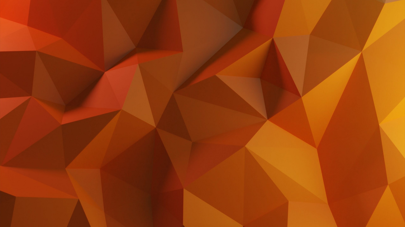 Orange, Polygon, Brown, Amber, Material Property. Wallpaper in 1366x768 Resolution