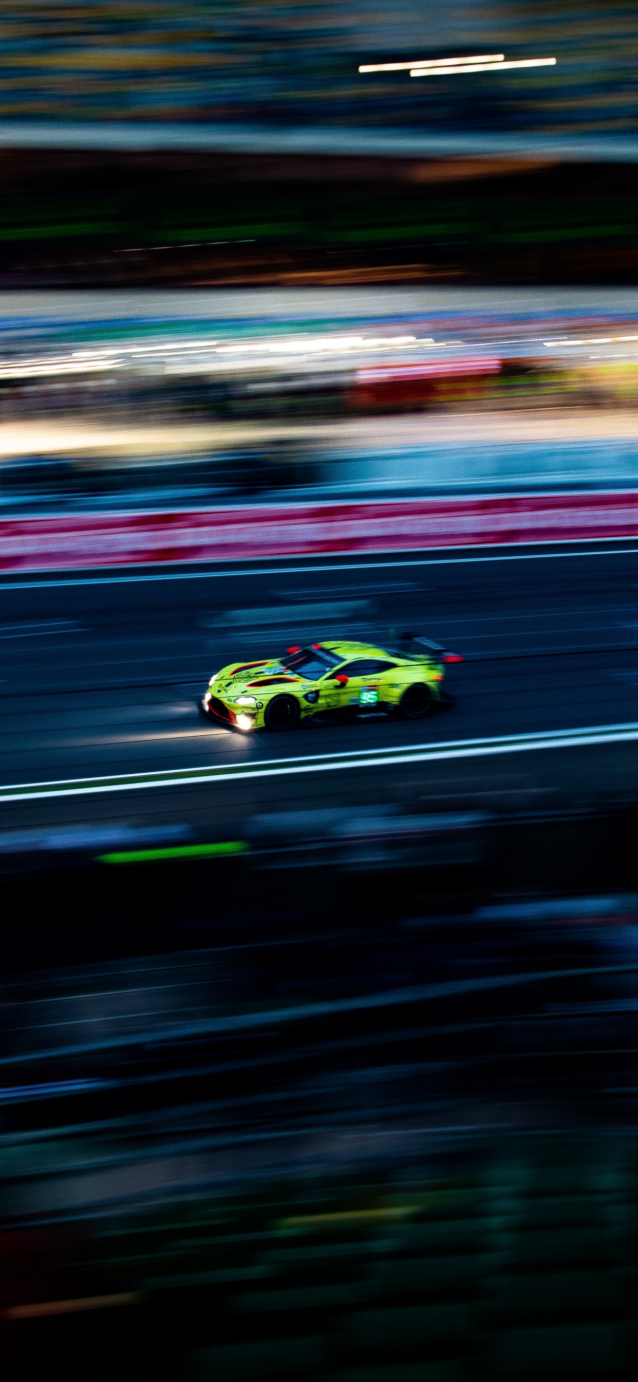 Green and Black Sports Car on Road. Wallpaper in 1242x2688 Resolution