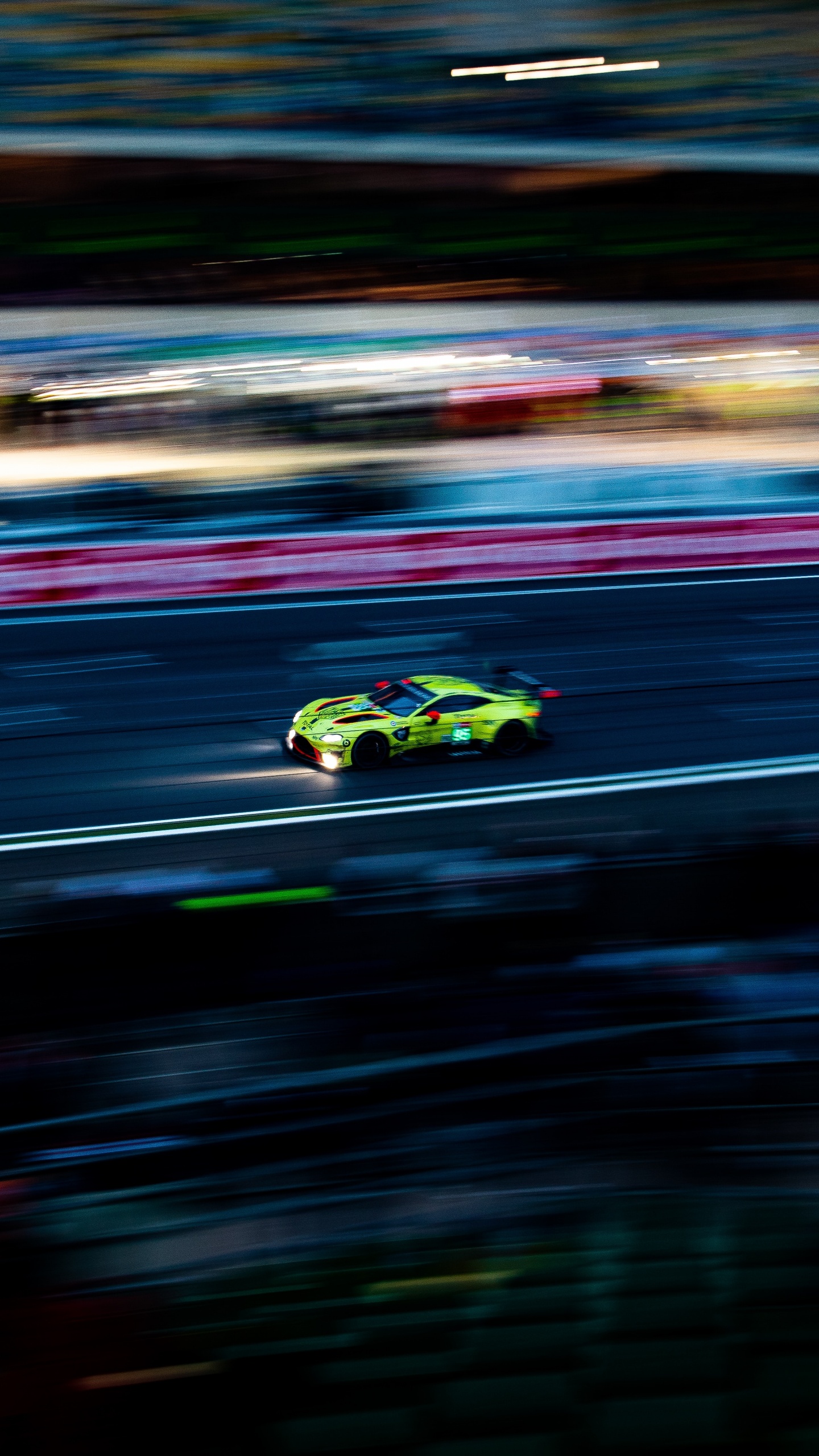 Green and Black Sports Car on Road. Wallpaper in 1440x2560 Resolution