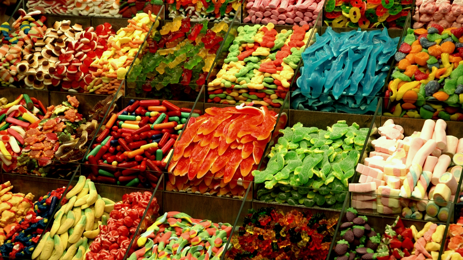 Best Gummy Candies, Gummy Sweet, Gummy Bear, Candy, Yummy Gummy. Wallpaper in 1920x1080 Resolution