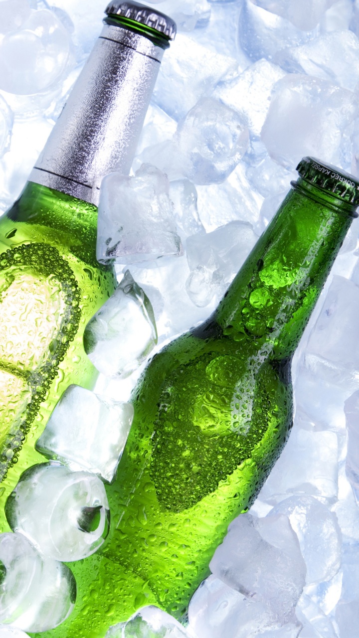 Cubo de Hielo, Cerveza Helada, Hielo, Maquina de Hielo, Verde. Wallpaper in 720x1280 Resolution