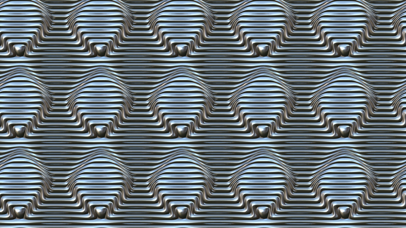 Schwarz-weißer Metallrahmen. Wallpaper in 1366x768 Resolution