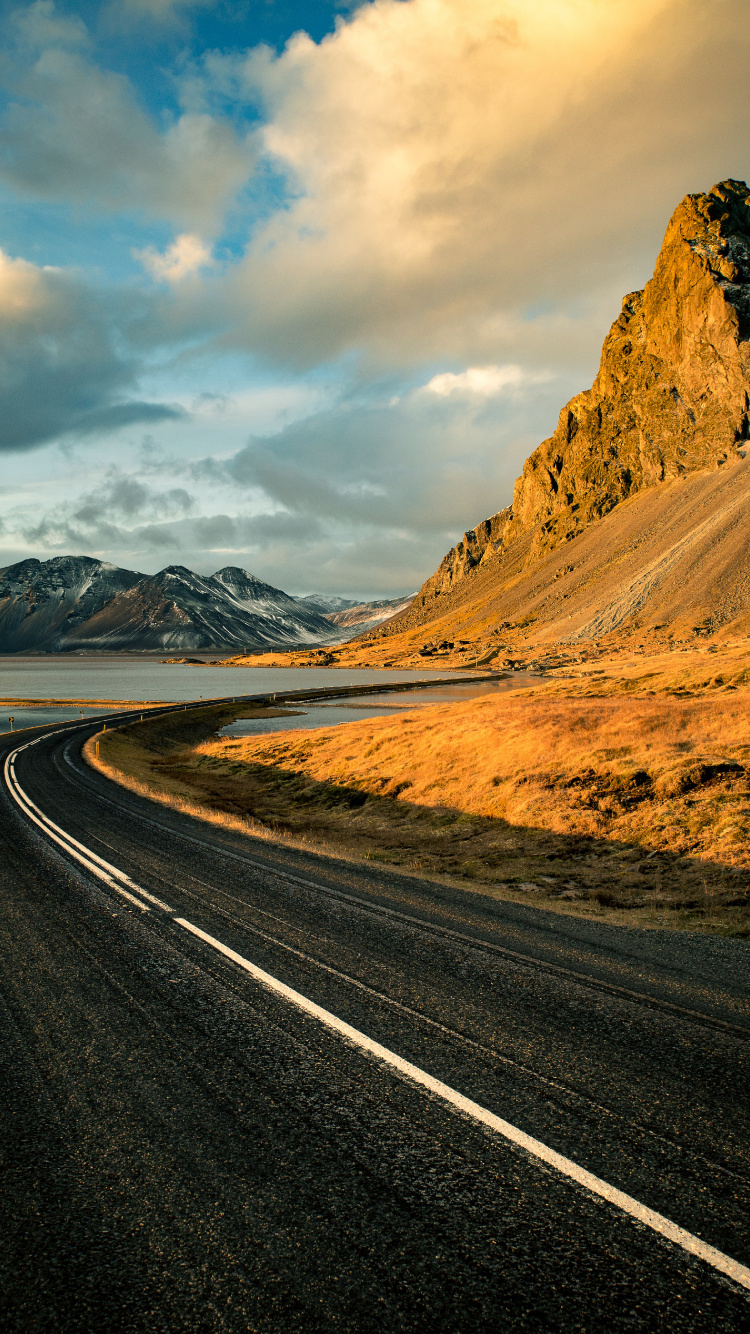 Cloud, Road Surface, Nature, Road Trip, Natural Landscape. Wallpaper in 750x1334 Resolution