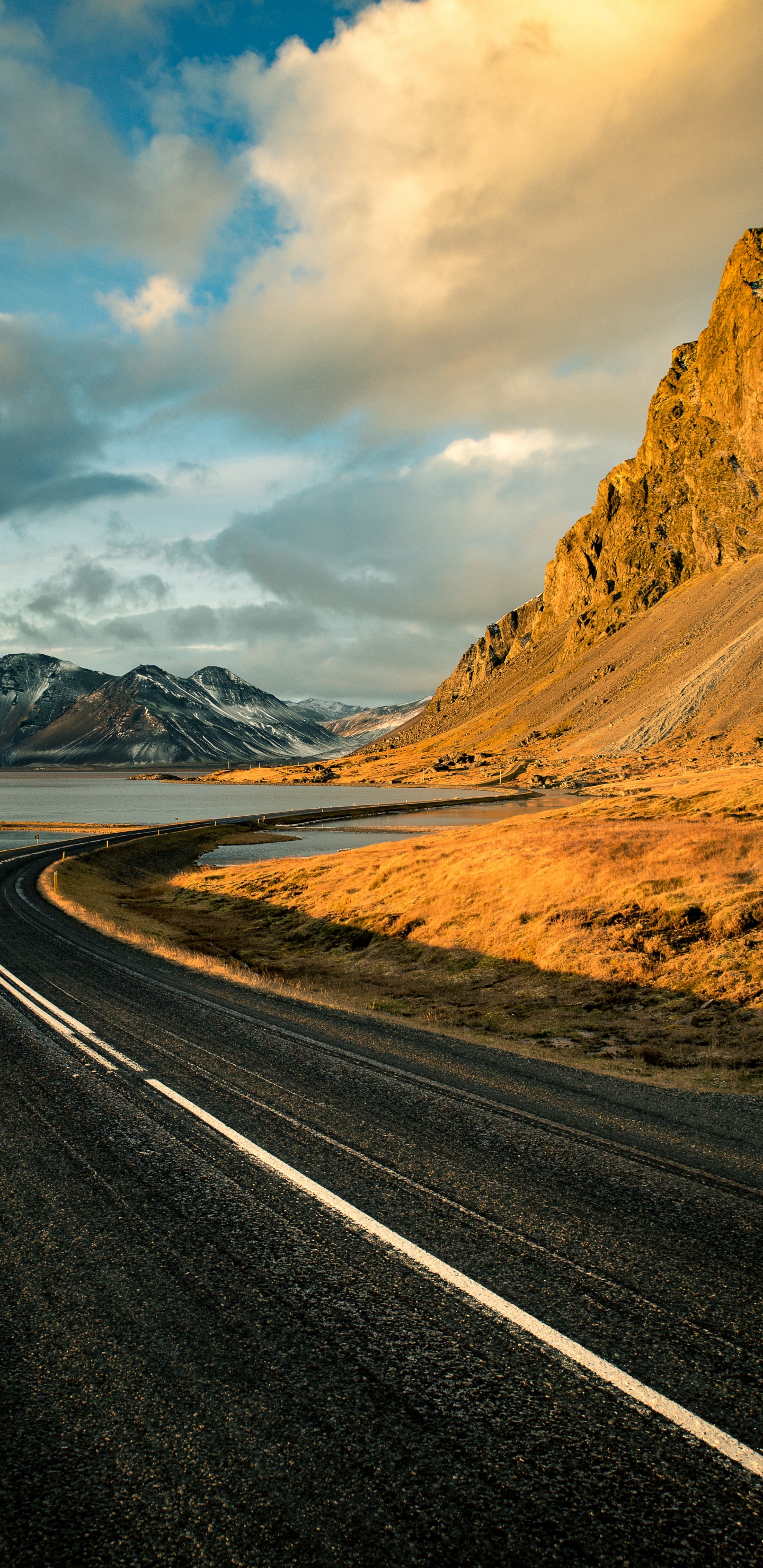 la Superficie de la Carretera, Naturaleza, Viaje Por Carretera, Paisaje Natural, Highland. Wallpaper in 1440x2960 Resolution