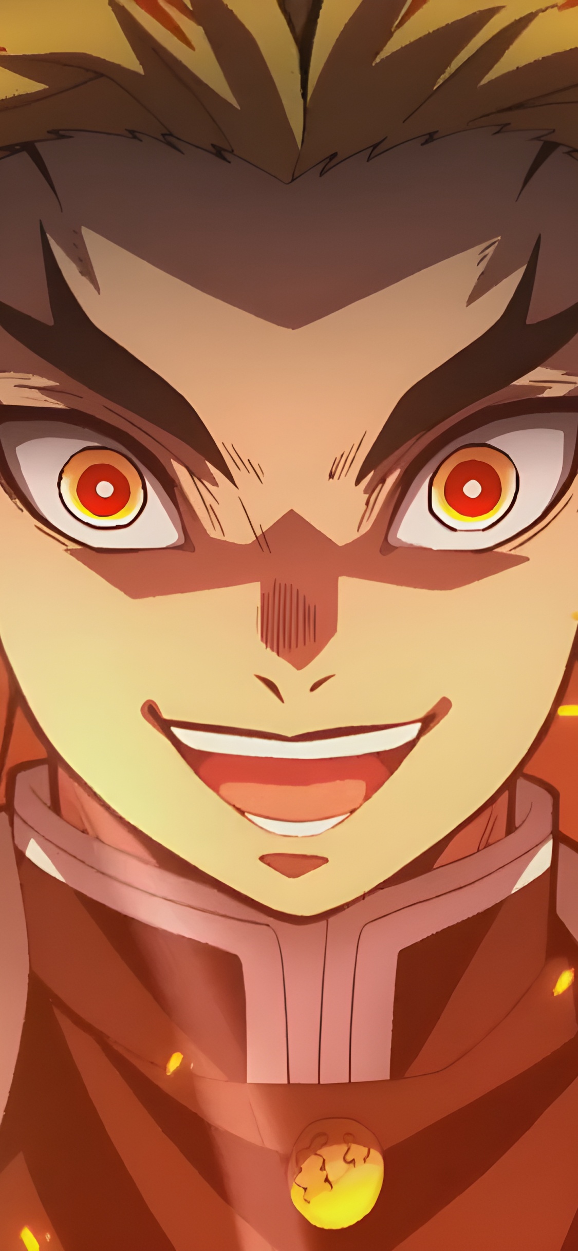 Kyjur伦库, 恶魔杀手kimetsu no Yaiba, 动画片, 套, 动画 壁纸 1125x2436 允许