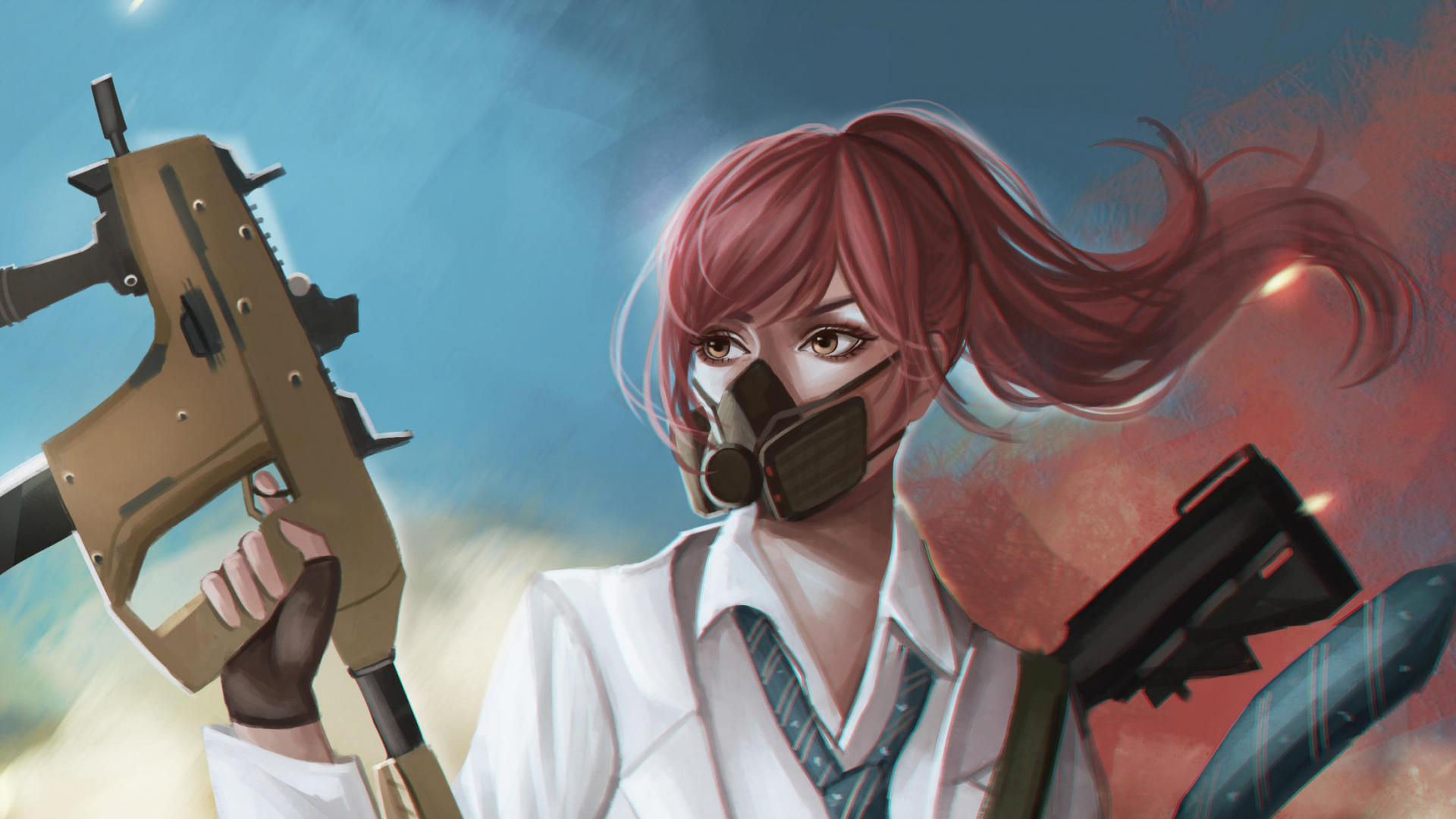 Fan-Kunst, Kunst, Illustration, Anime, Kostüm. Wallpaper in 1920x1080 Resolution