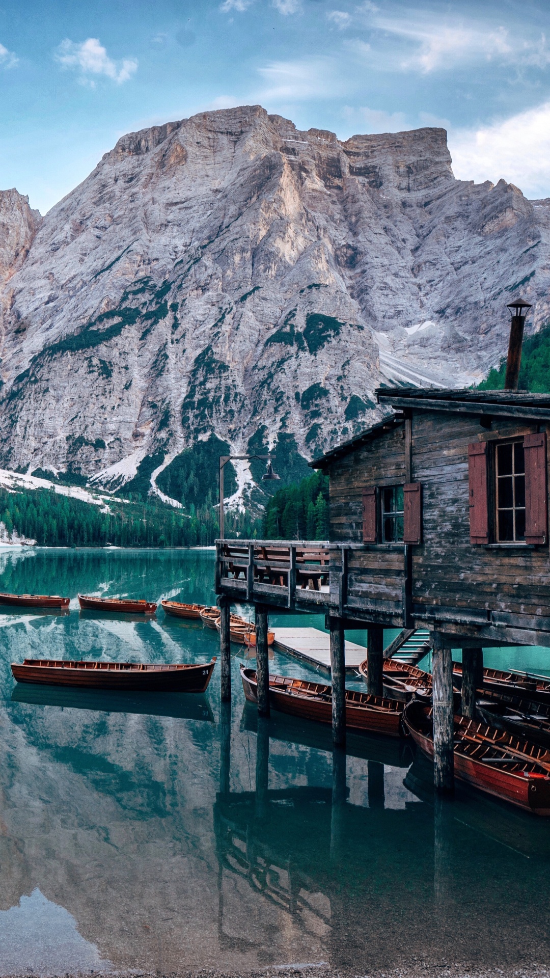 Dolomiten, Naturlandschaft, Natur, Reflexion, Bergigen Landschaftsformen. Wallpaper in 1080x1920 Resolution