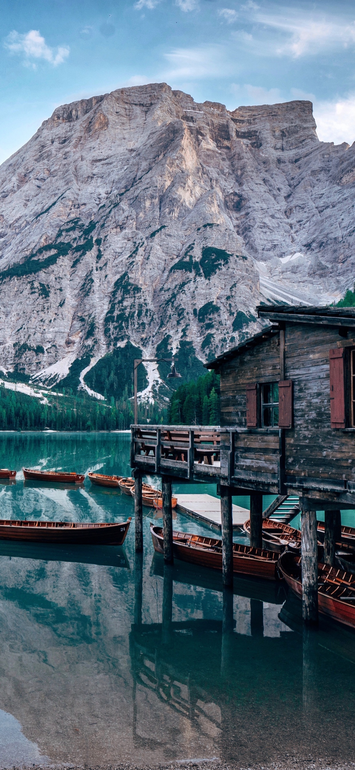 Dolomites, Natural Landscape, Mountain, Nature, Reflection. Wallpaper in 1242x2688 Resolution