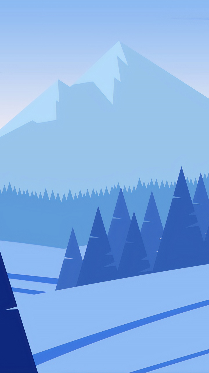 el Minimalismo, el Arte Abstracto, Artista, Montaña, Azure. Wallpaper in 720x1280 Resolution