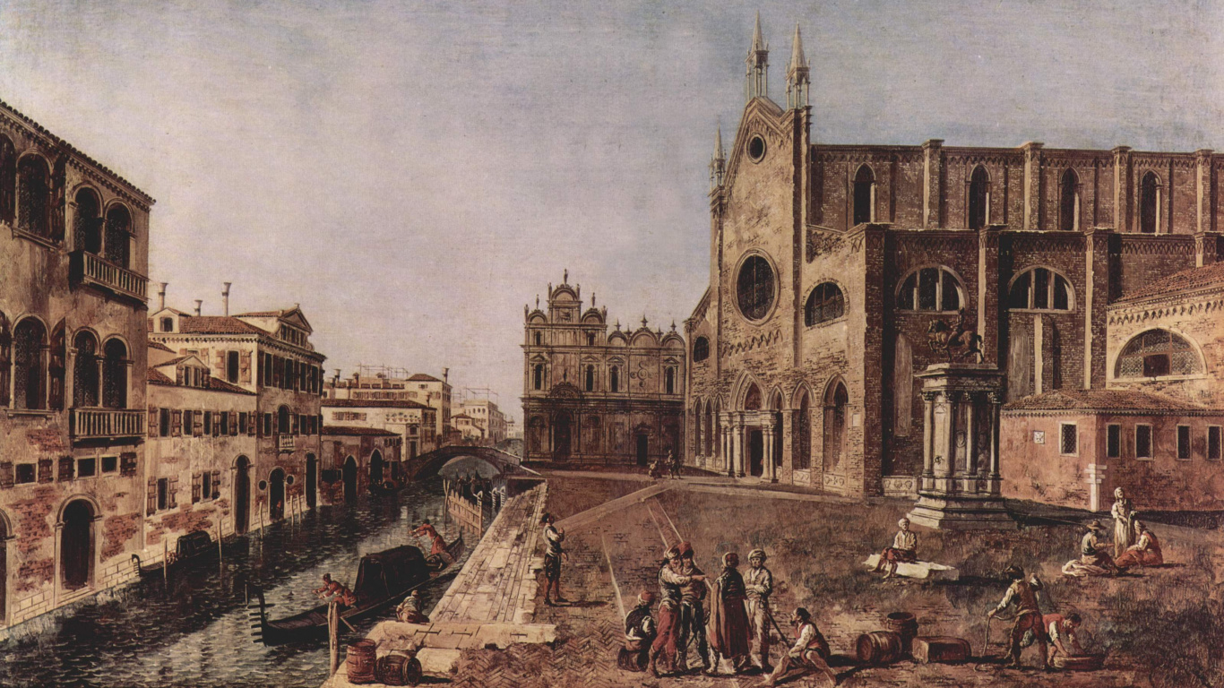 People Walking Near Gray Concrete Building During Daytime. Wallpaper in 1366x768 Resolution