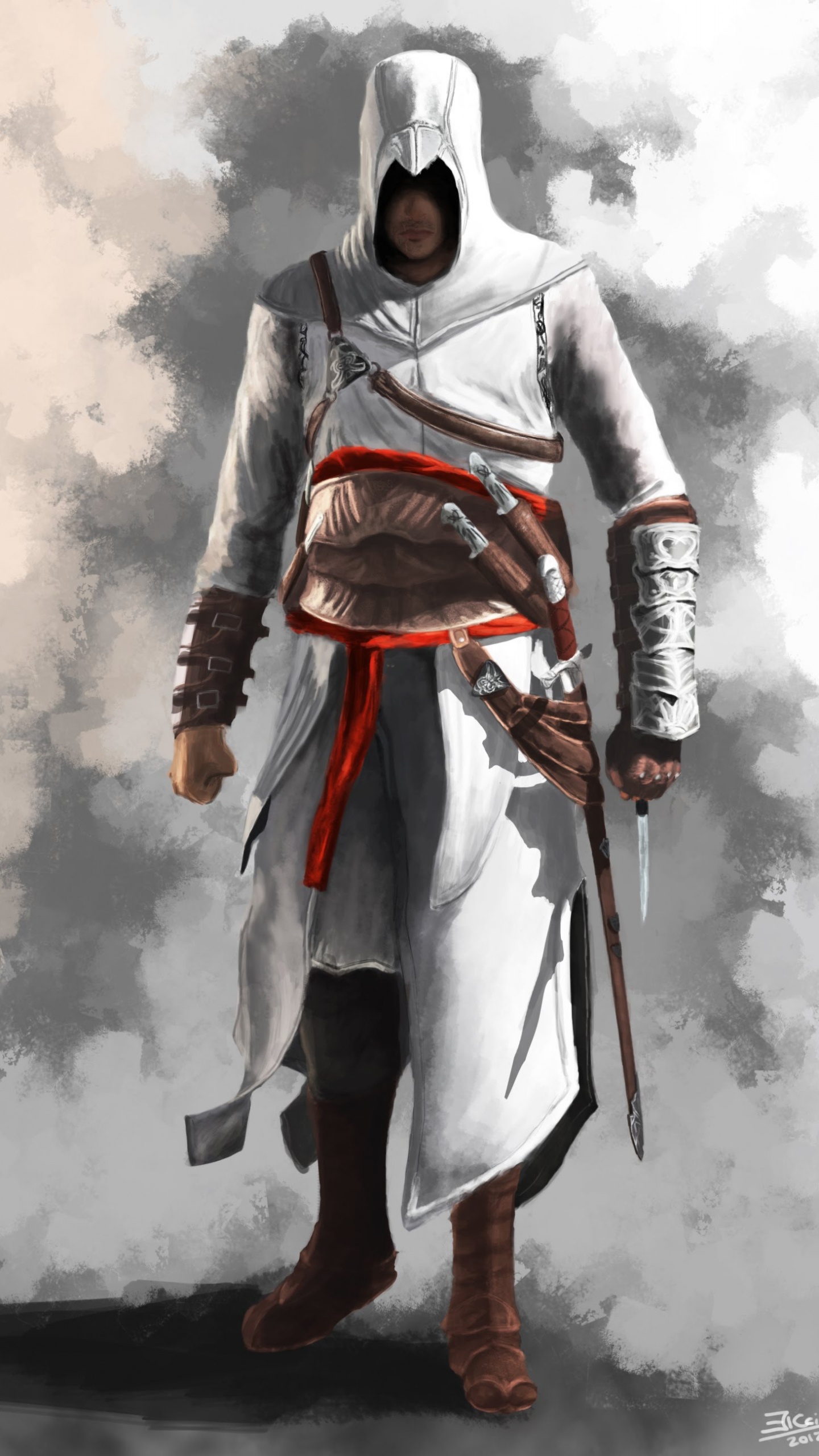 Assassins Creed, Ezio Auditore, Altar Ibn-LaAhad, Assassins Creed II, Knight. Wallpaper in 1440x2560 Resolution