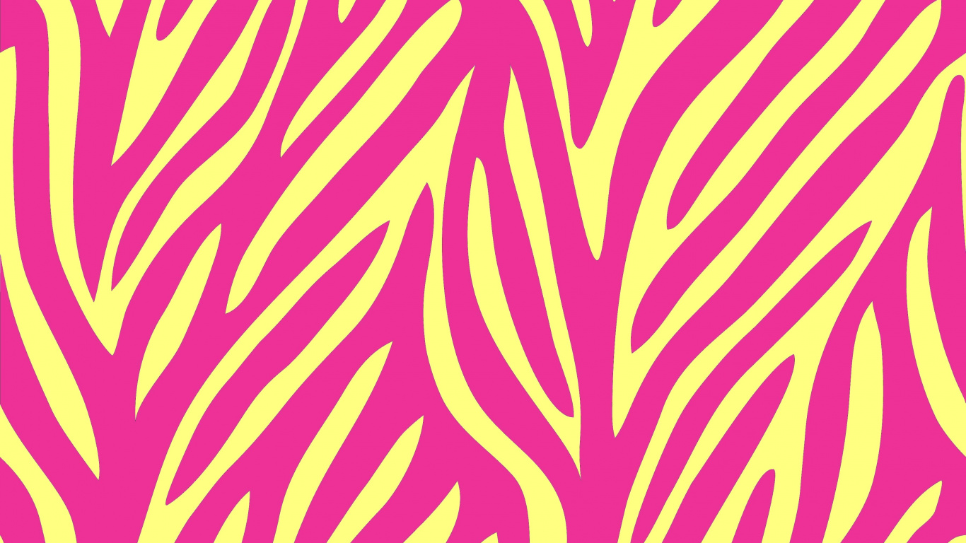 Yellow and White Zebra Pattern. Wallpaper in 1366x768 Resolution
