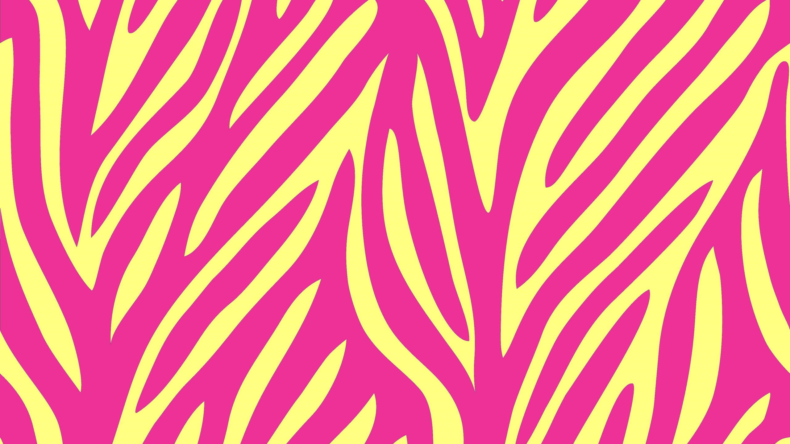 Yellow and White Zebra Pattern. Wallpaper in 2560x1440 Resolution