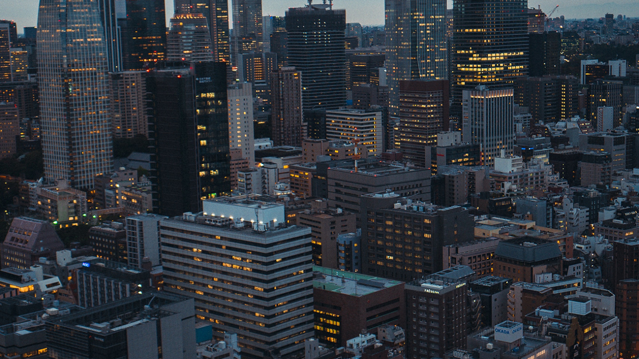 la Tour de Tokyo, Bâtiment, Tour de Bloc, la Journée, Zone Urbaine. Wallpaper in 1280x720 Resolution
