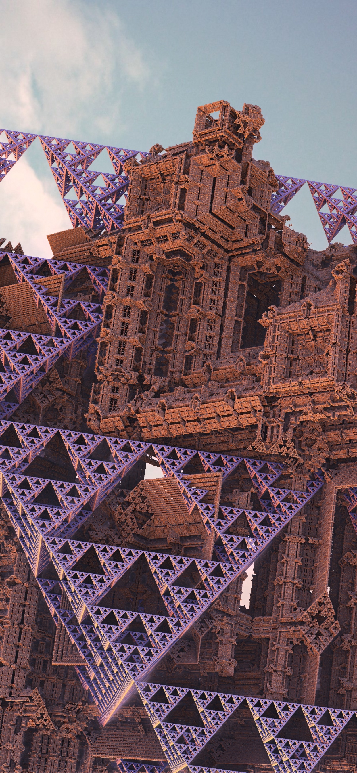 Bâtiment, Purple, Design Urbain, Triangle, Façade. Wallpaper in 1242x2688 Resolution