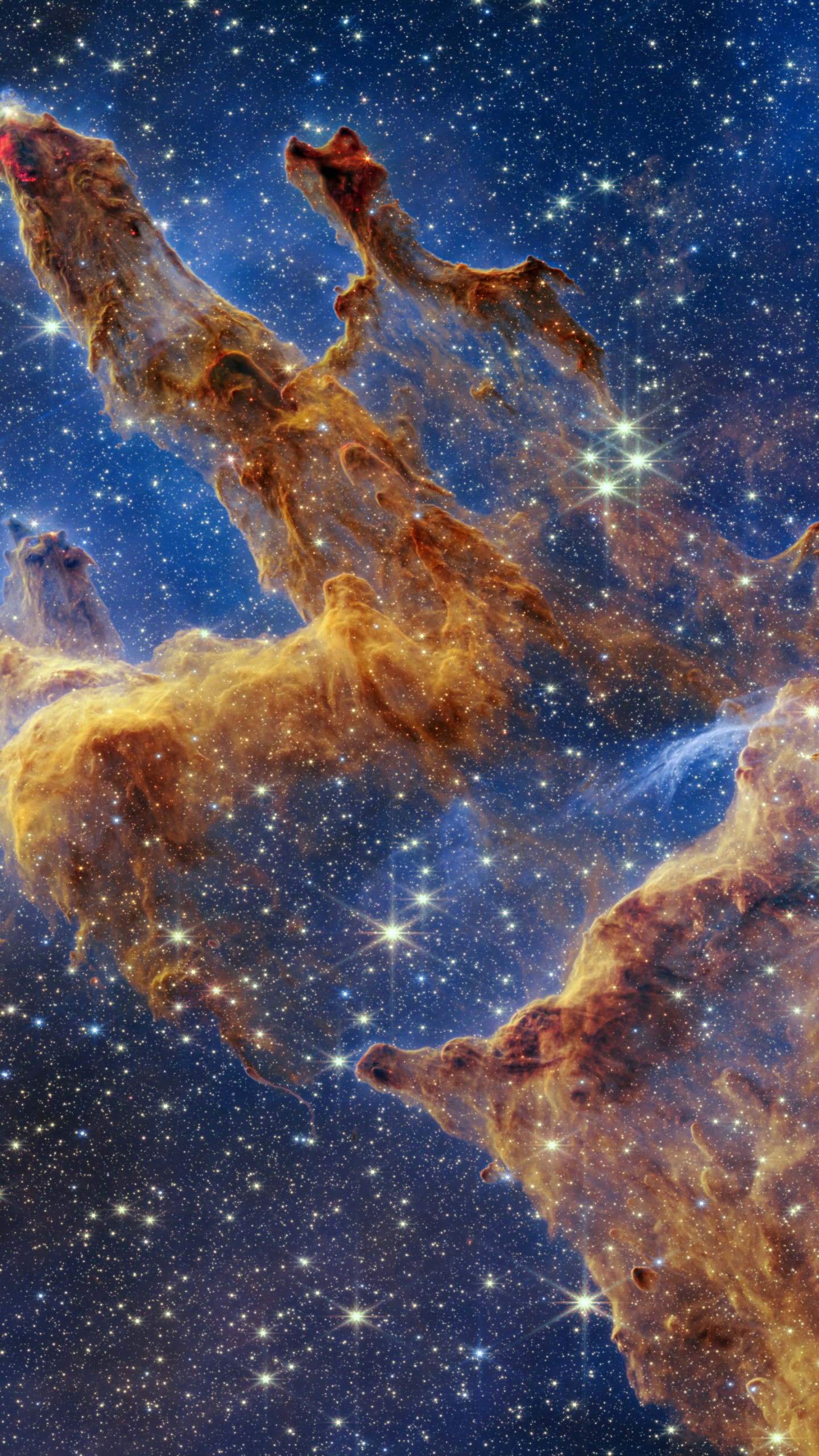 James-Webb-Weltraumteleskop, Säulen Der Schöpfung, Raum, Astronomie, Universum. Wallpaper in 1440x2560 Resolution
