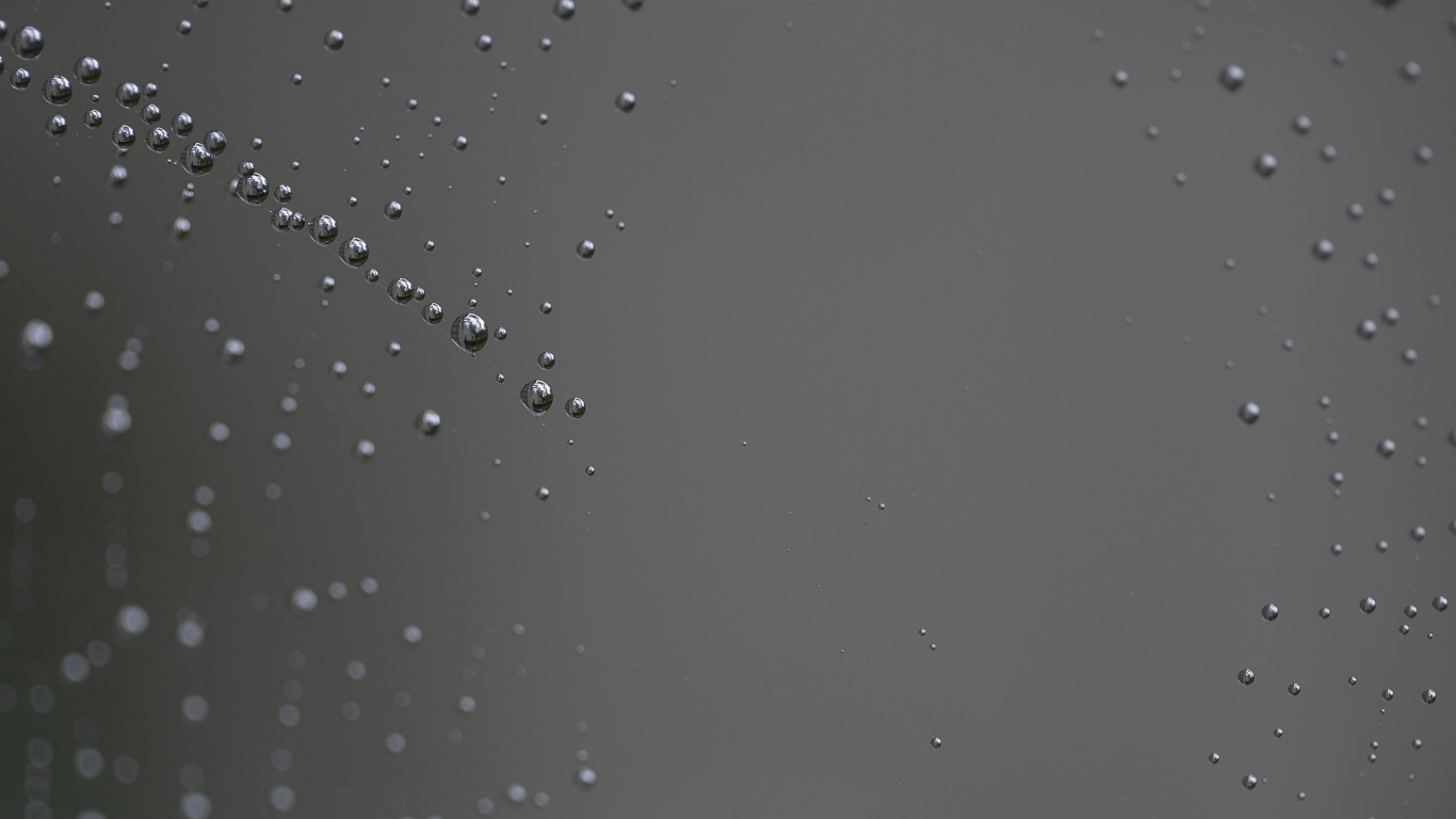 Gotas de Agua Sobre Vidrio Transparente. Wallpaper in 1366x768 Resolution