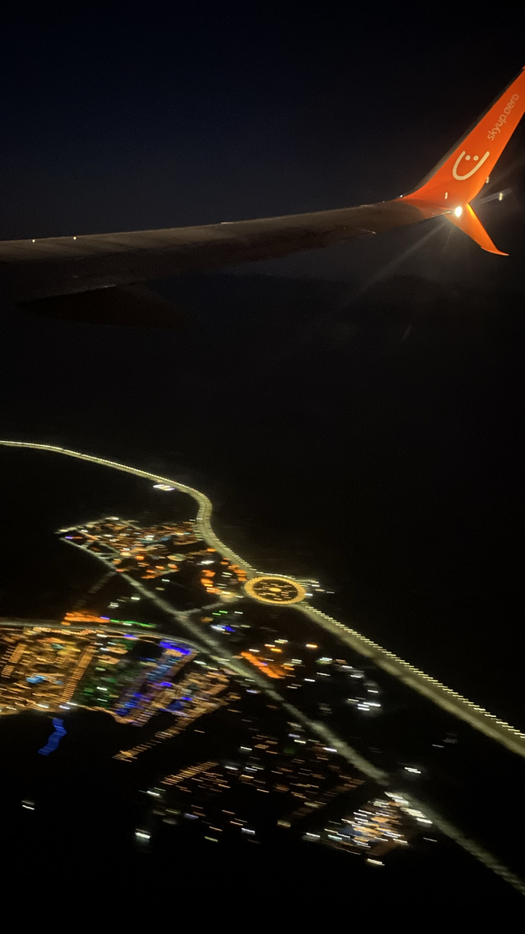 Night, City, Landscape, Midnight, Road. Wallpaper in 750x1334 Resolution