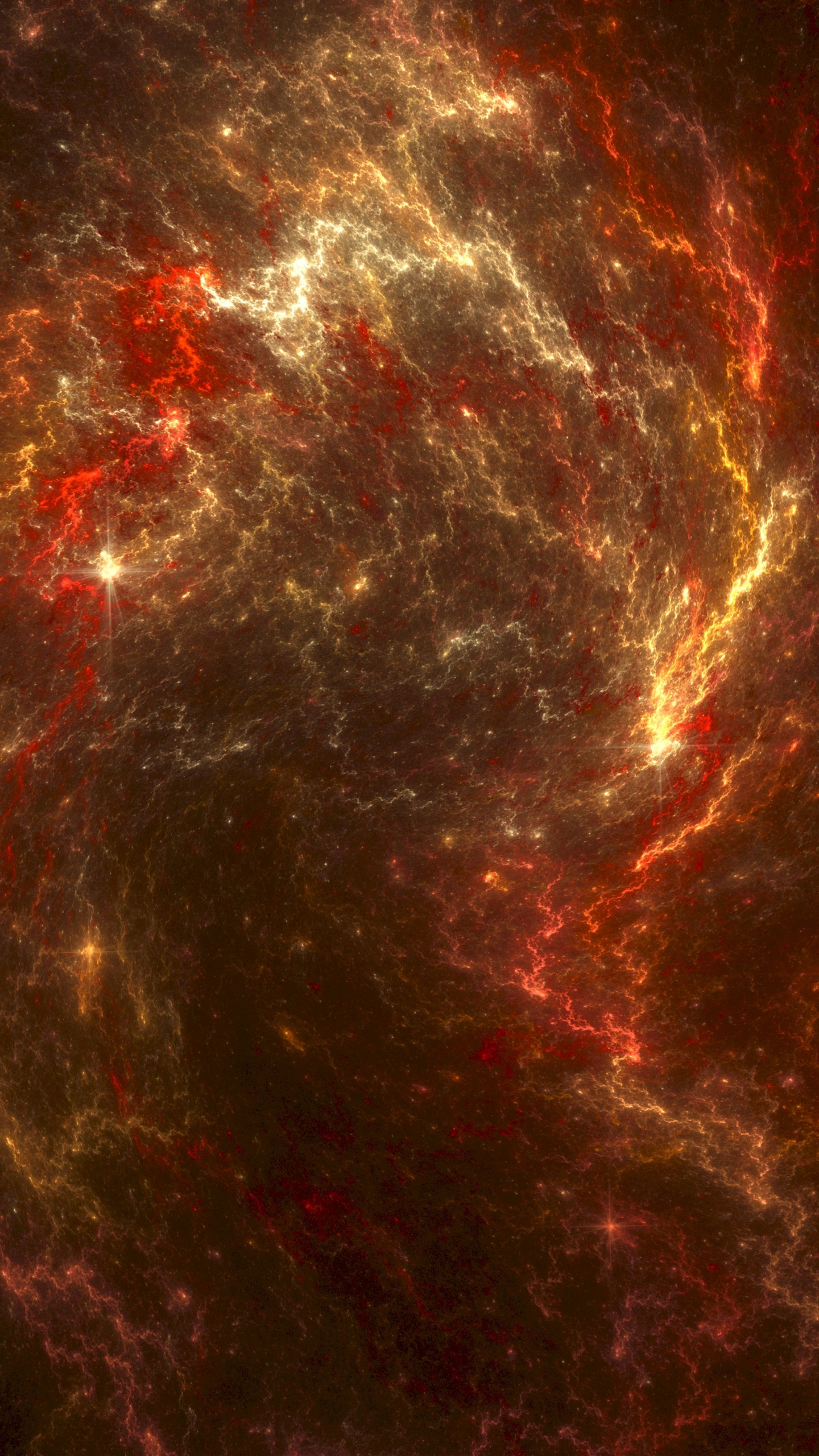 分形, 红色的, 天文学对象, 外层空间, 宇宙 壁纸 1440x2560 允许