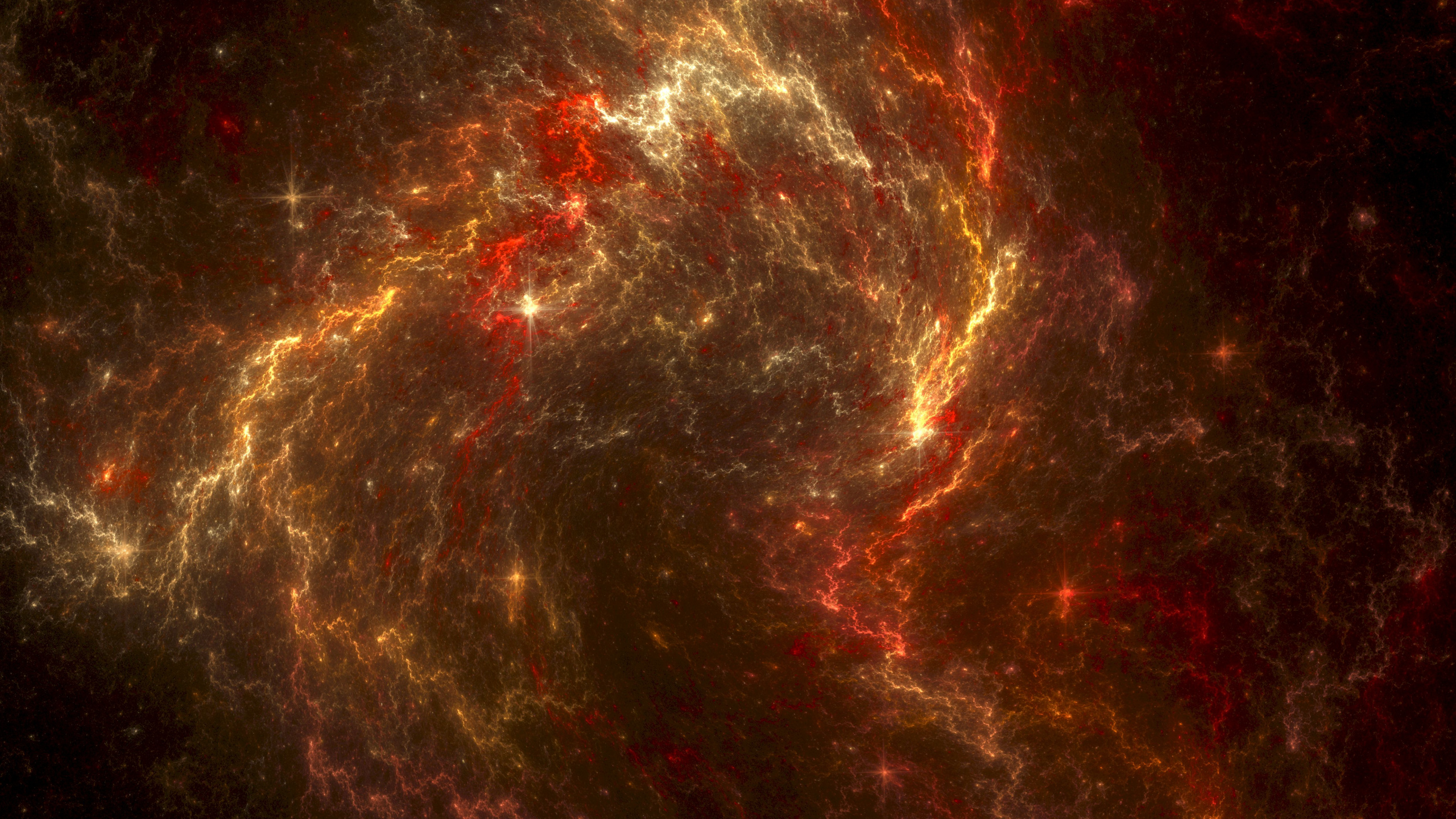 分形, 红色的, 天文学对象, 外层空间, 宇宙 壁纸 2560x1440 允许