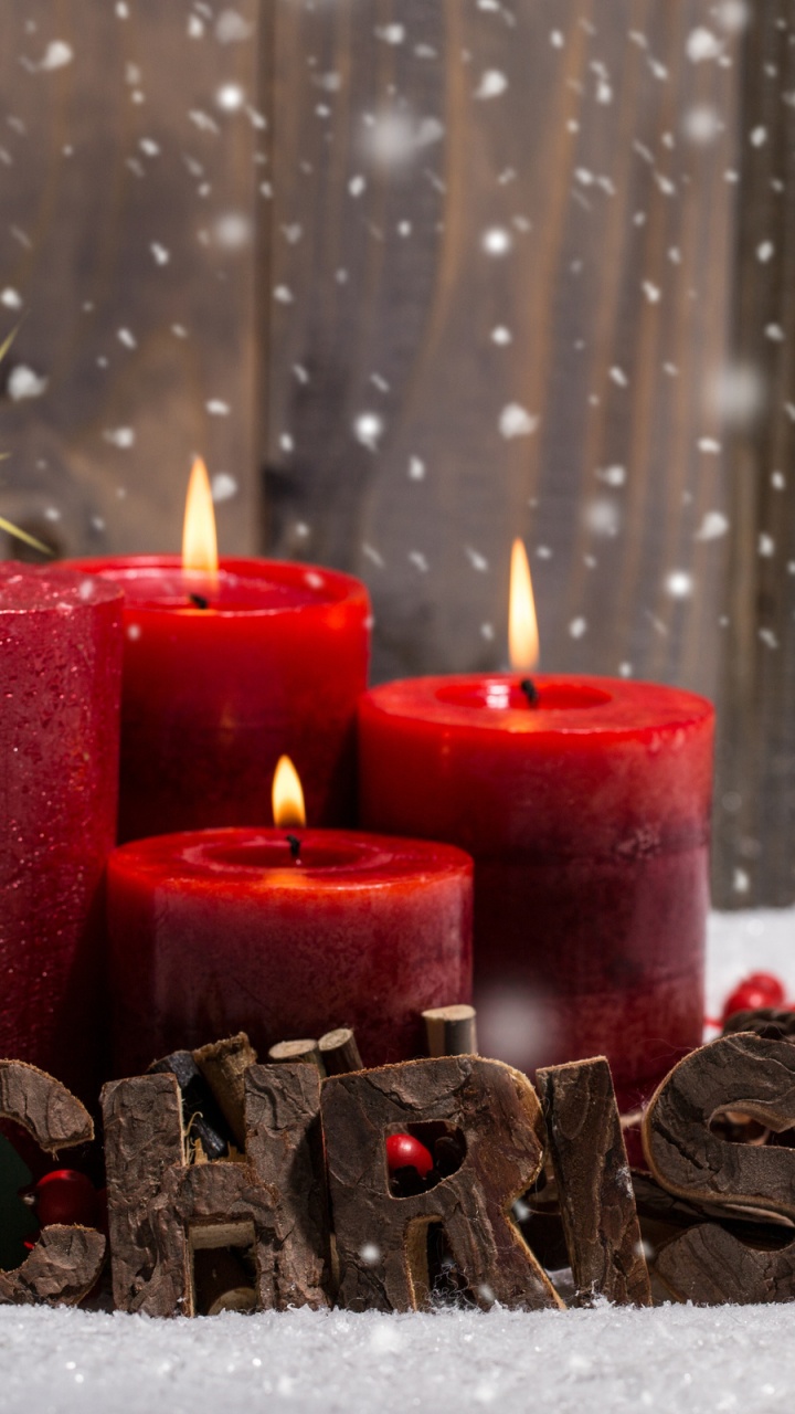 Christmas Day, Candle, Christmas Decoration, Christmas Tree, Holiday. Wallpaper in 720x1280 Resolution