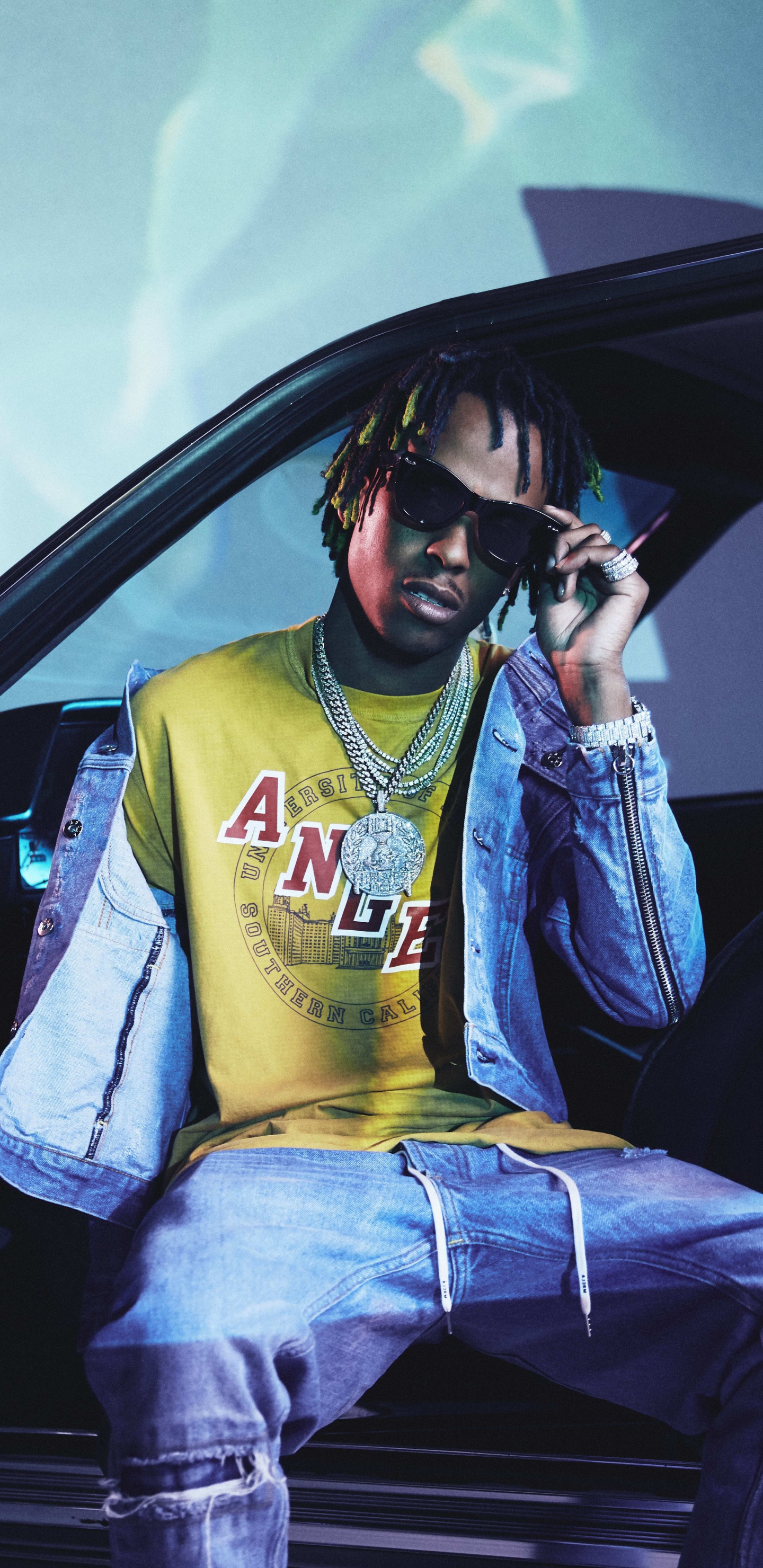 Fall Warf, Hip-hop-Musik, Rapper, Gelb, Auto. Wallpaper in 1440x2960 Resolution