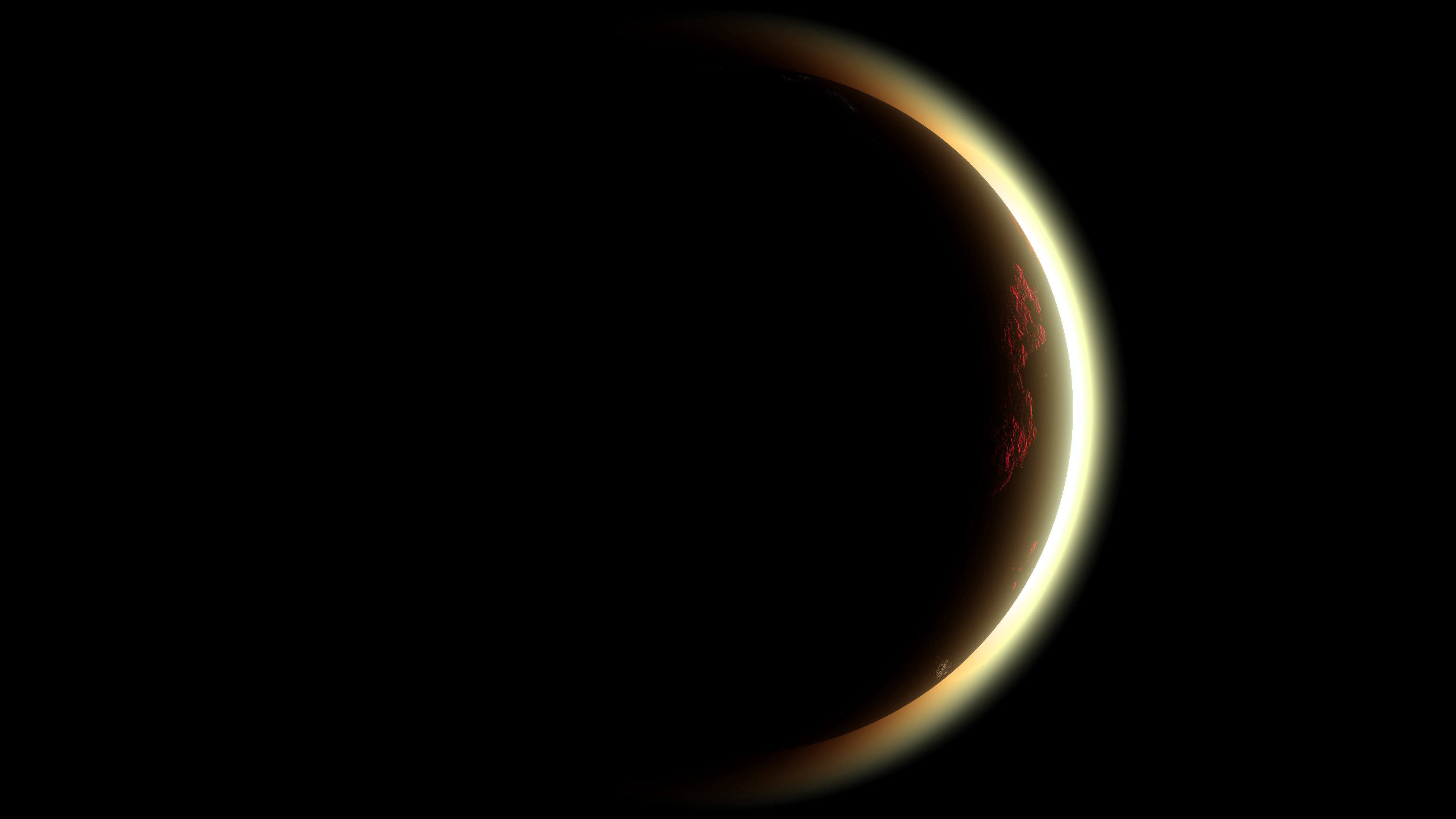 White and Red Round Frame. Wallpaper in 3840x2160 Resolution