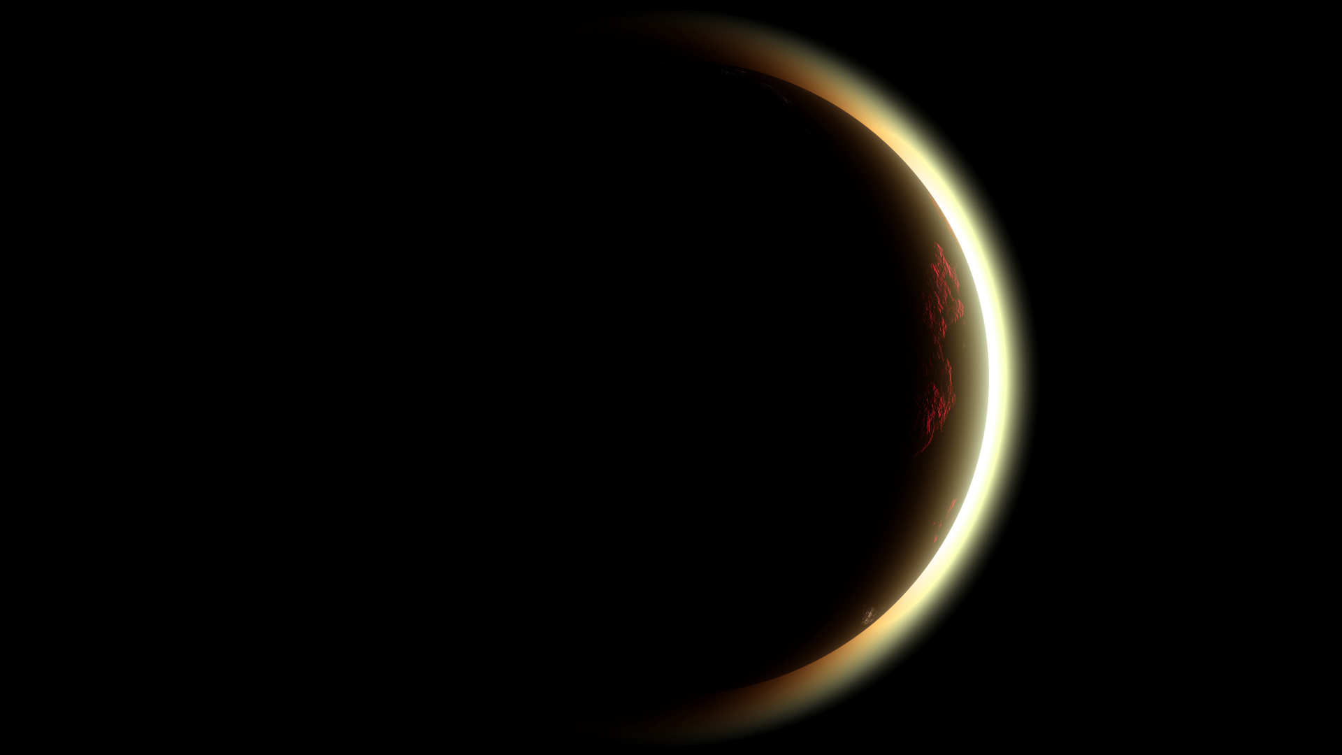 Weißer Und Roter Runder Rahmen. Wallpaper in 1920x1080 Resolution