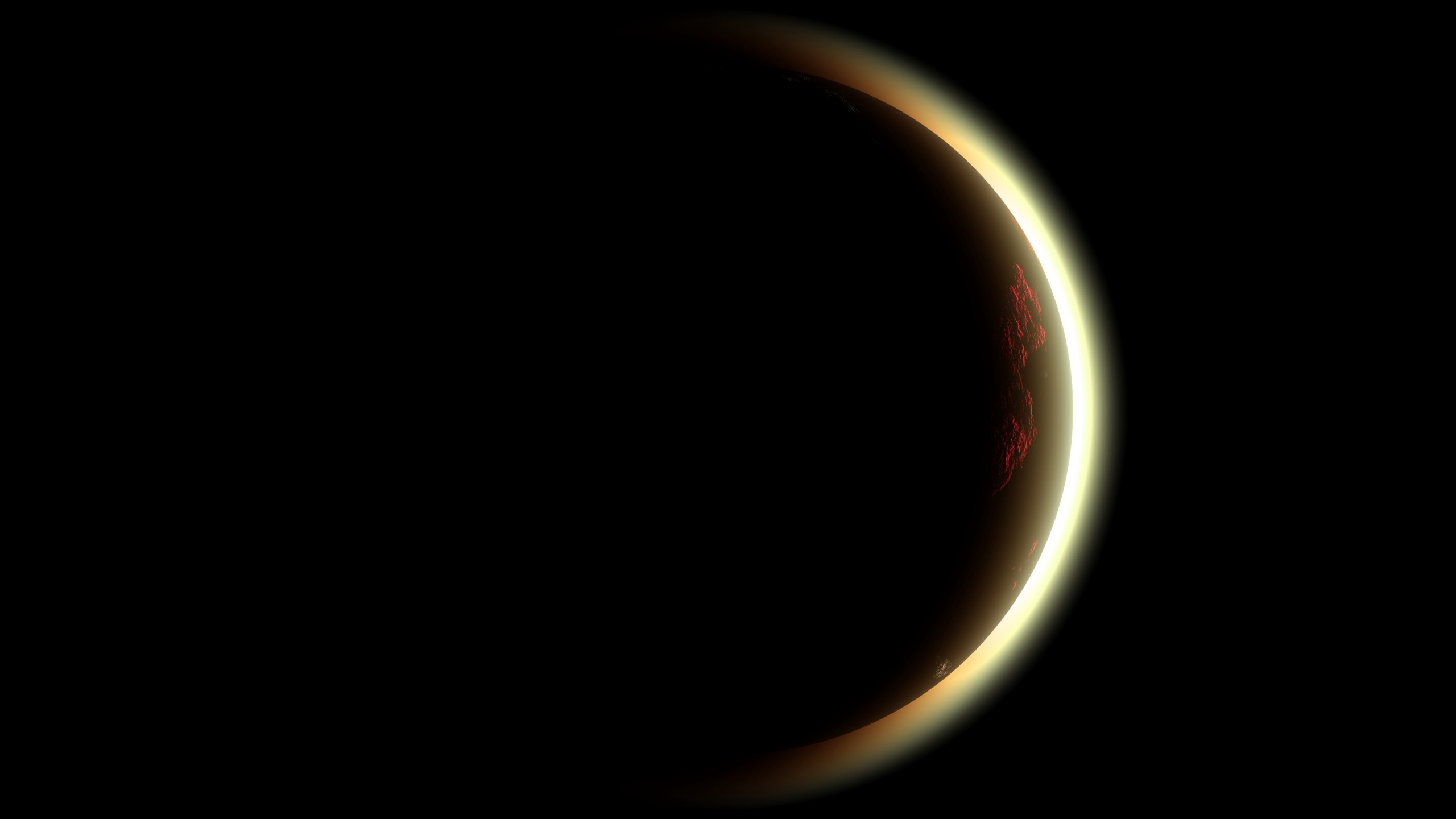 Cadre Rond Blanc et Rouge. Wallpaper in 2560x1440 Resolution